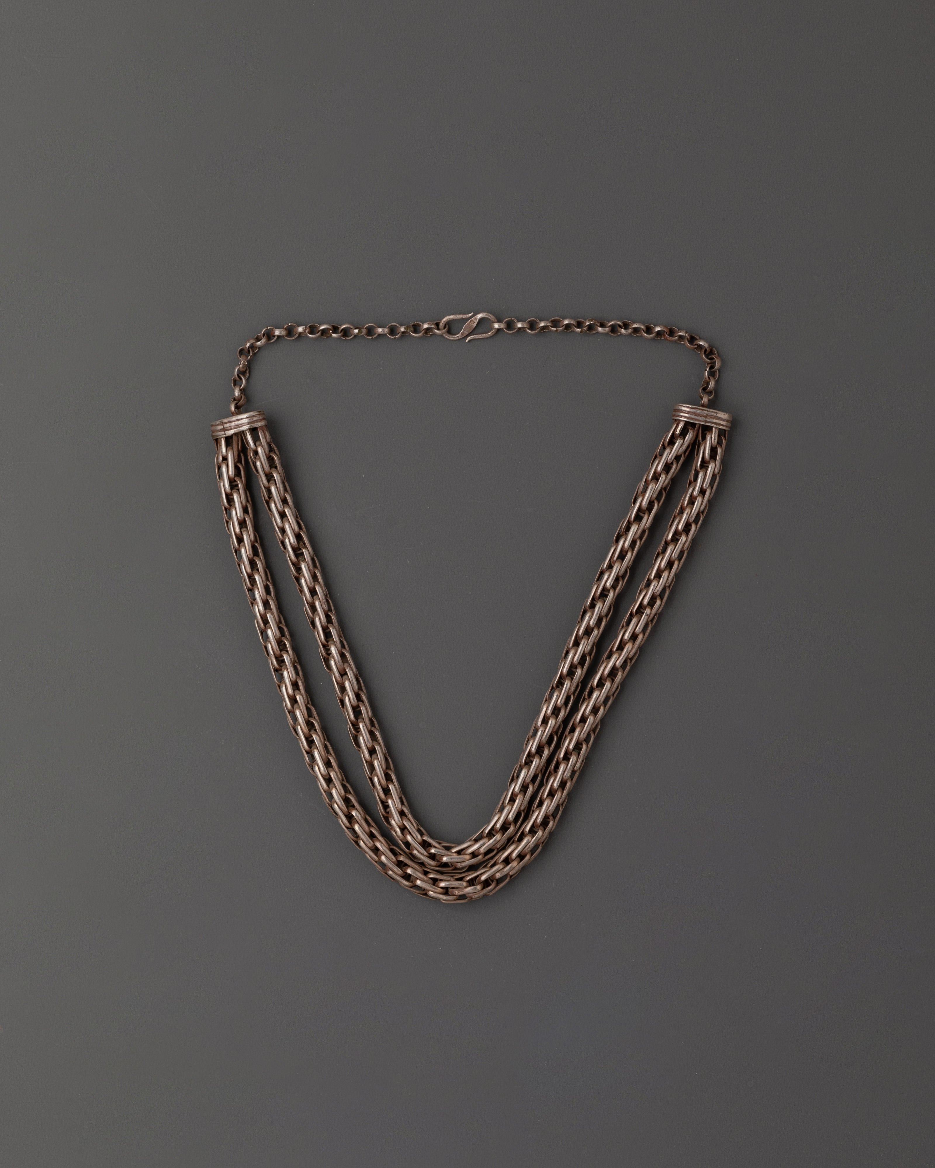 Snake Design Necklace in Silver | Bold Statement Jewelry
