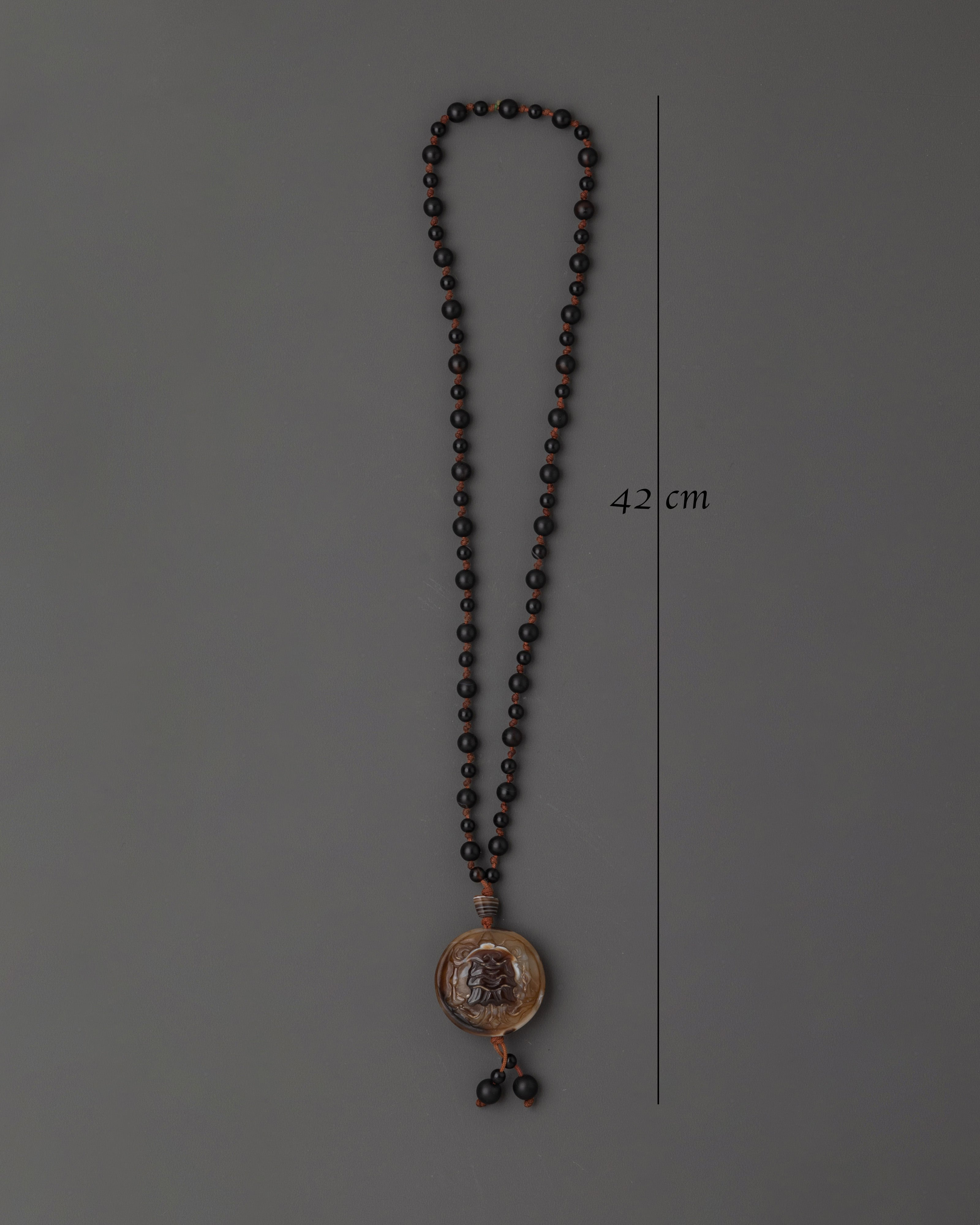 Tibetan Agate Mala Necklace | A Sacred Tool for Meditation