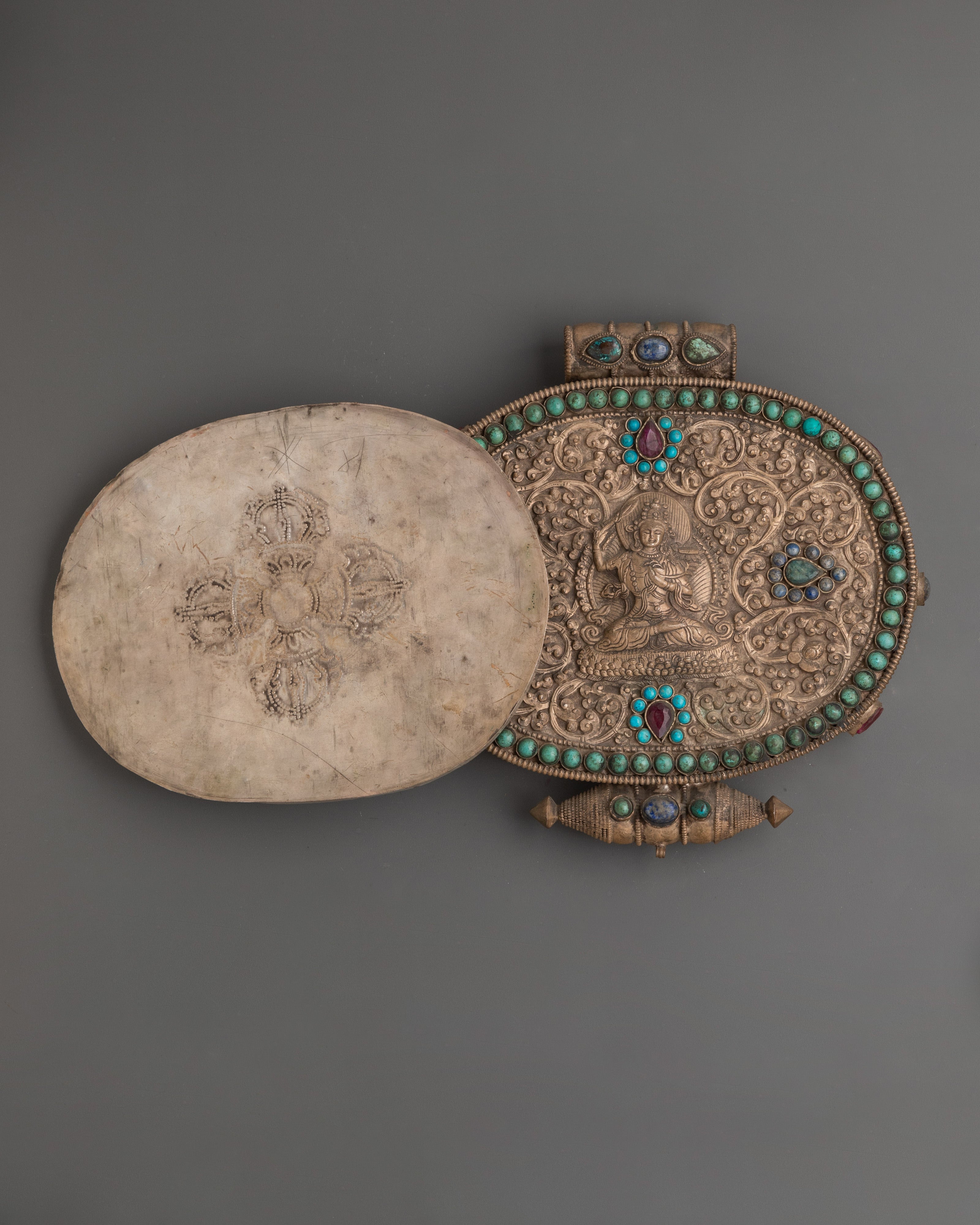 Tibetan Sacred Ghau Box | Traditional Tibetan Ghau Prayer Box