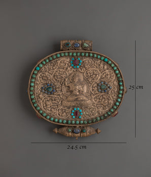 Tibetan Sacred Ghau Box | Traditional Tibetan Ghau Prayer Box