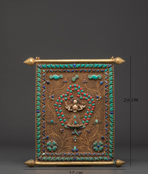 Handcrafted Copper Wall Hanging | For Sacred and Traditional Home Decor