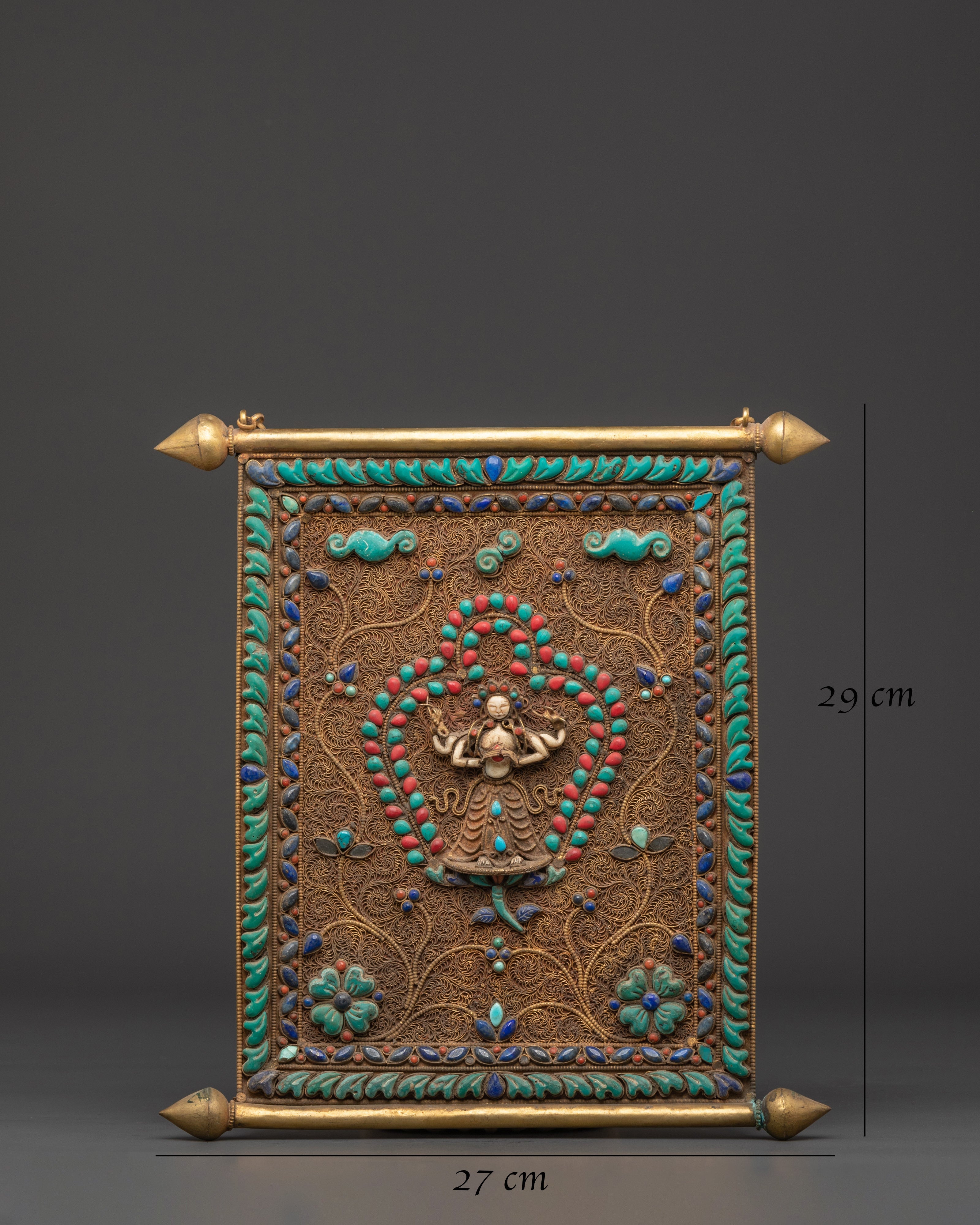 Handcrafted Copper Wall Hanging | For Sacred and Traditional Home Decor