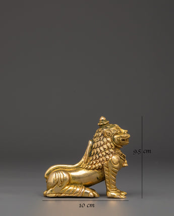 Handmade Lion Set Sculpture 