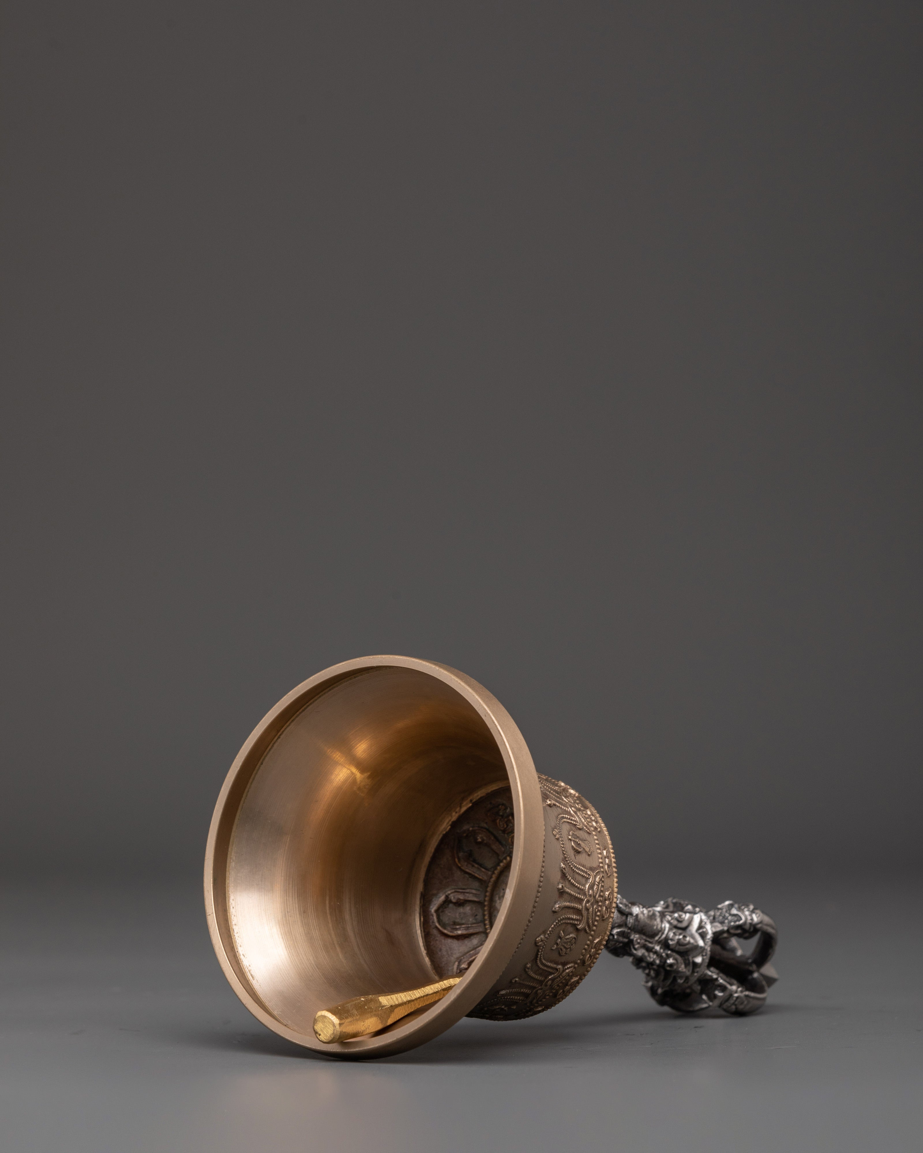 Handcrafted Tibetan Bell & Vajra Set | Ritual Bell and Sacred Vajra