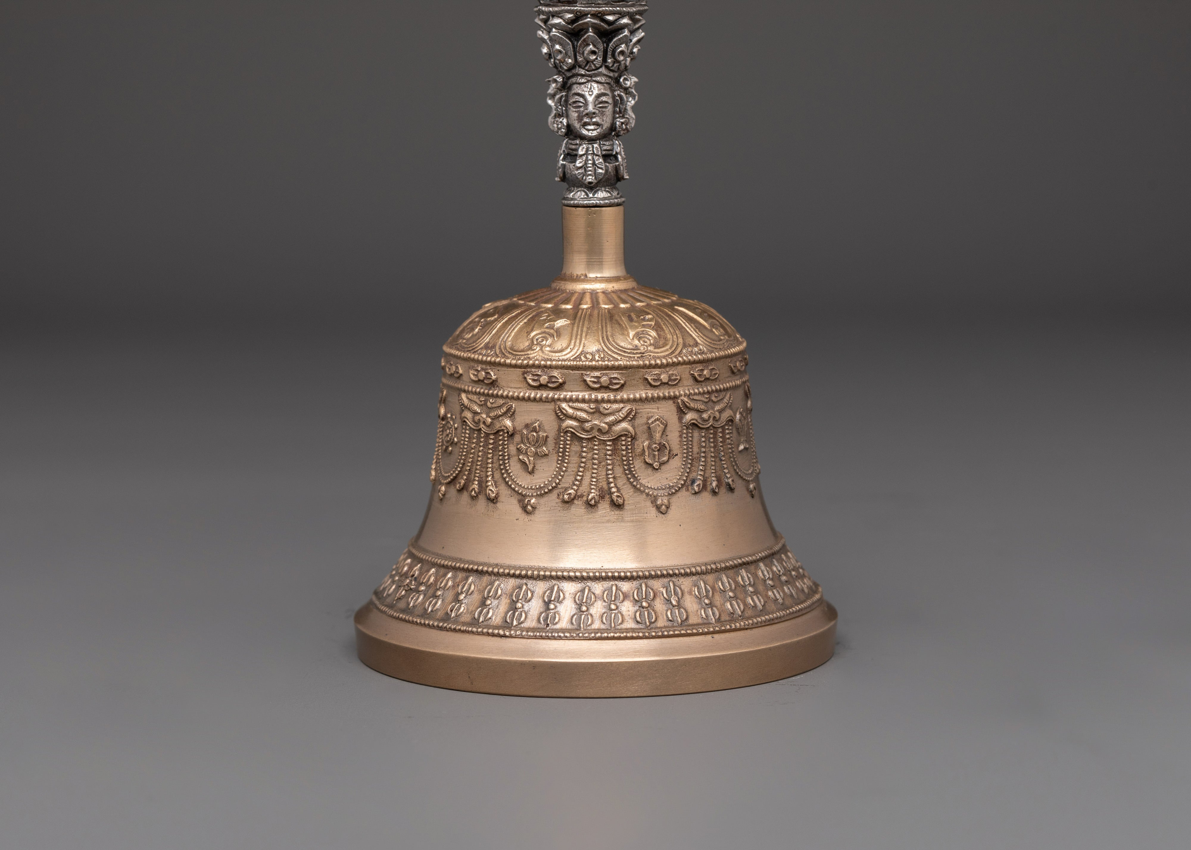 Handcrafted Tibetan Bell & Vajra Set | Ritual Bell and Sacred Vajra