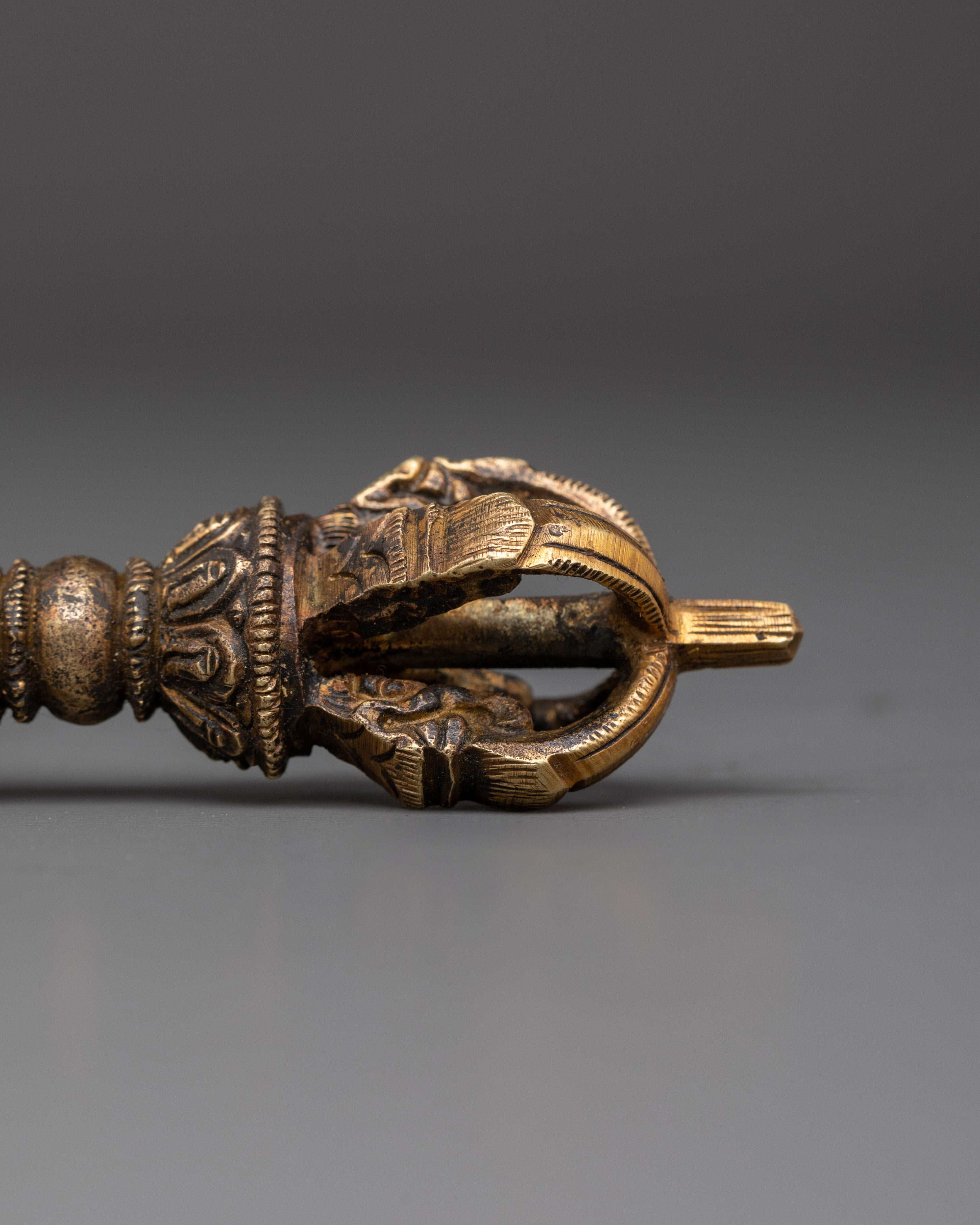 Brass Tibetan Bell & Vajra Set | Sacred Meditation Tools