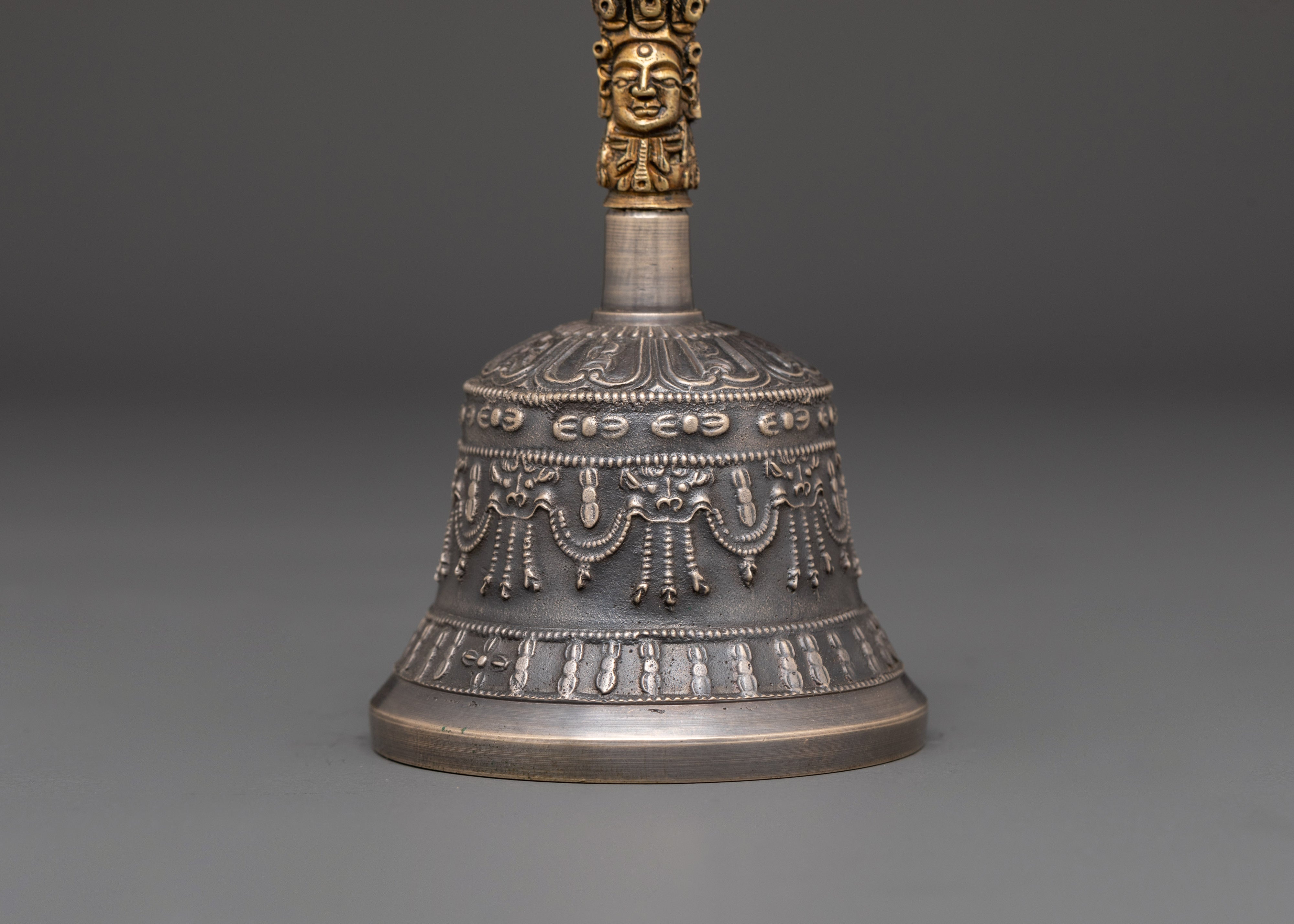 Brass Tibetan Bell & Vajra Set | Sacred Meditation Tools