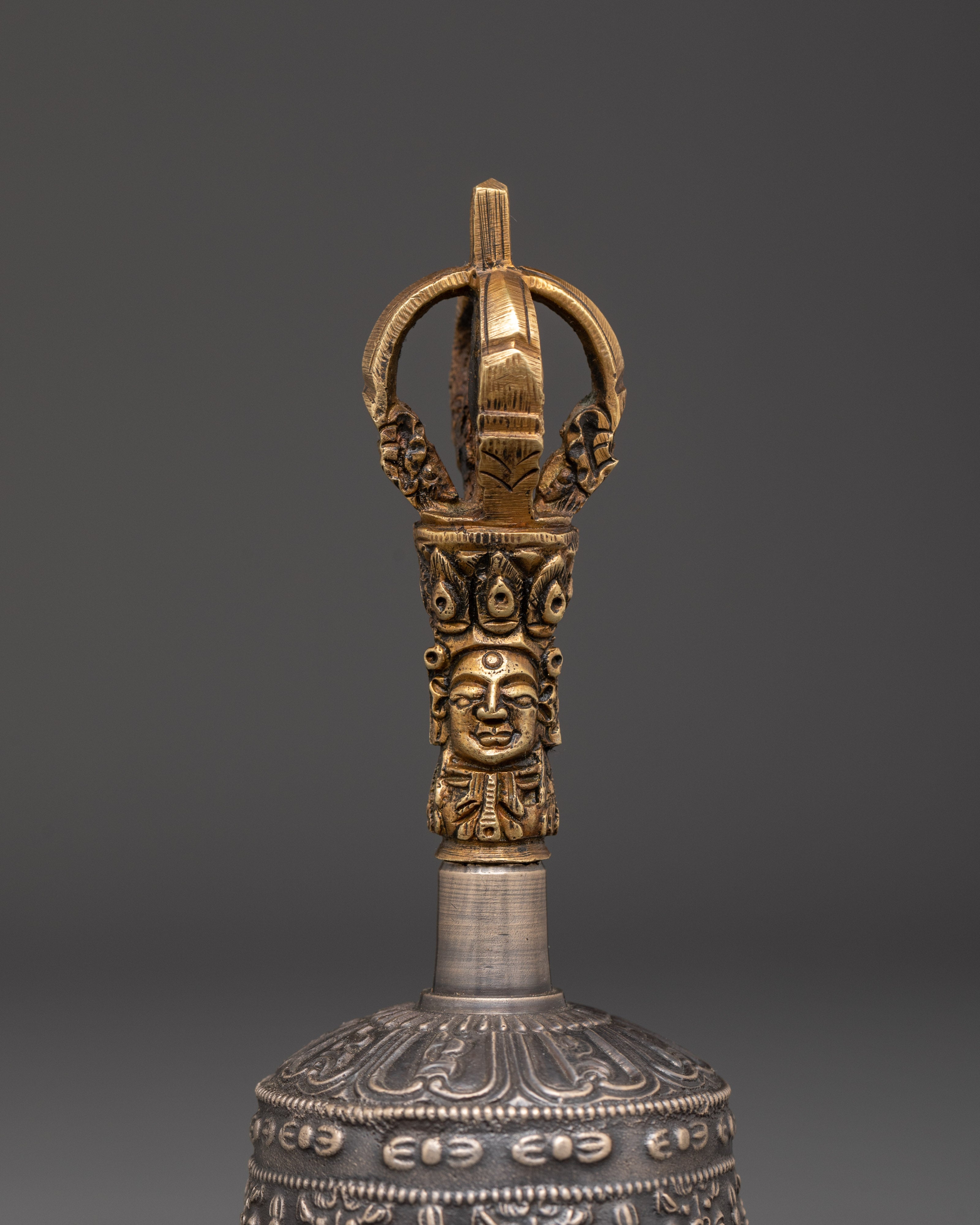 Brass Tibetan Bell & Vajra Set | Sacred Meditation Tools