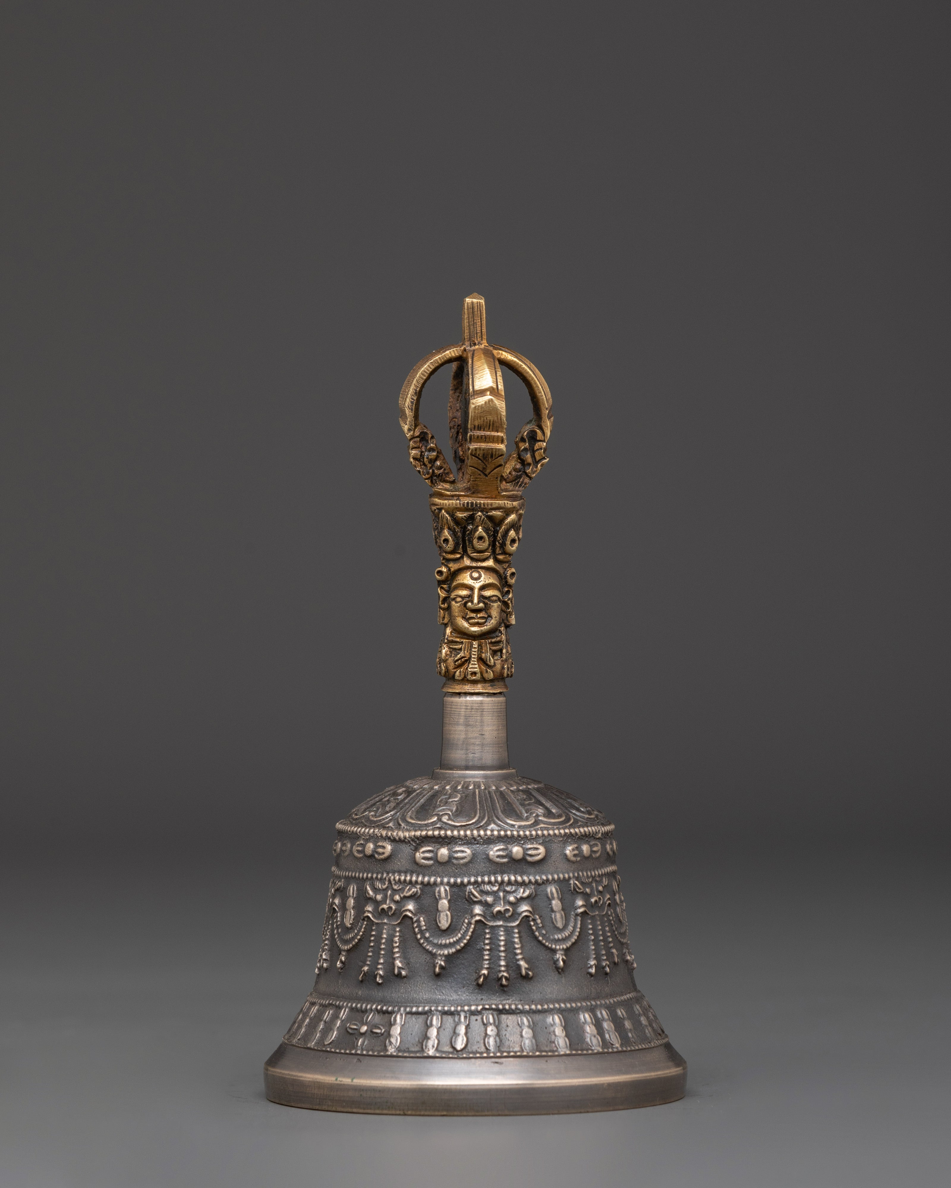 Brass Tibetan Bell & Vajra Set | Sacred Meditation Tools