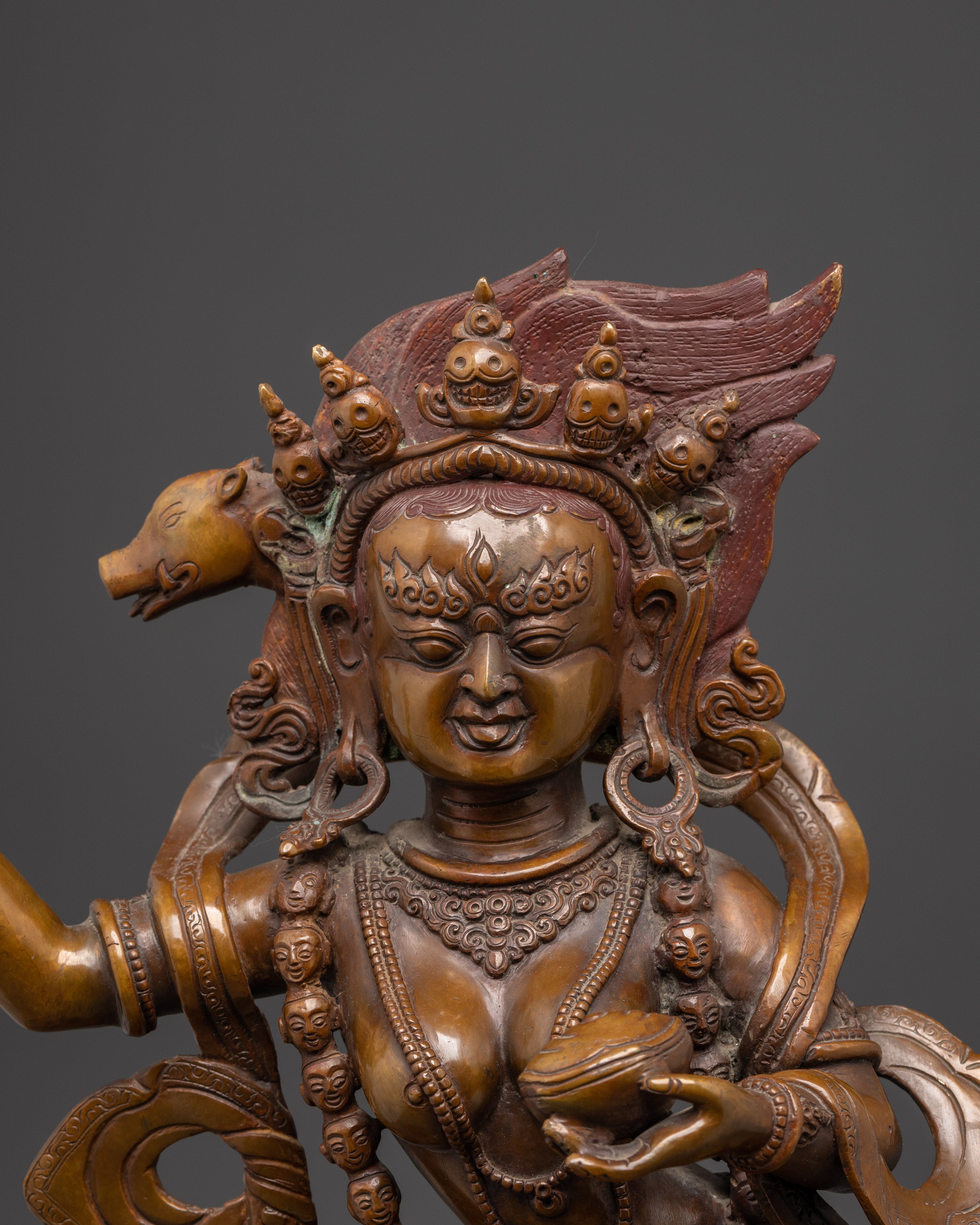 Dorje Phagmo Wrathful Deity Statue | Symbol of Resilience and Spiritual Strength