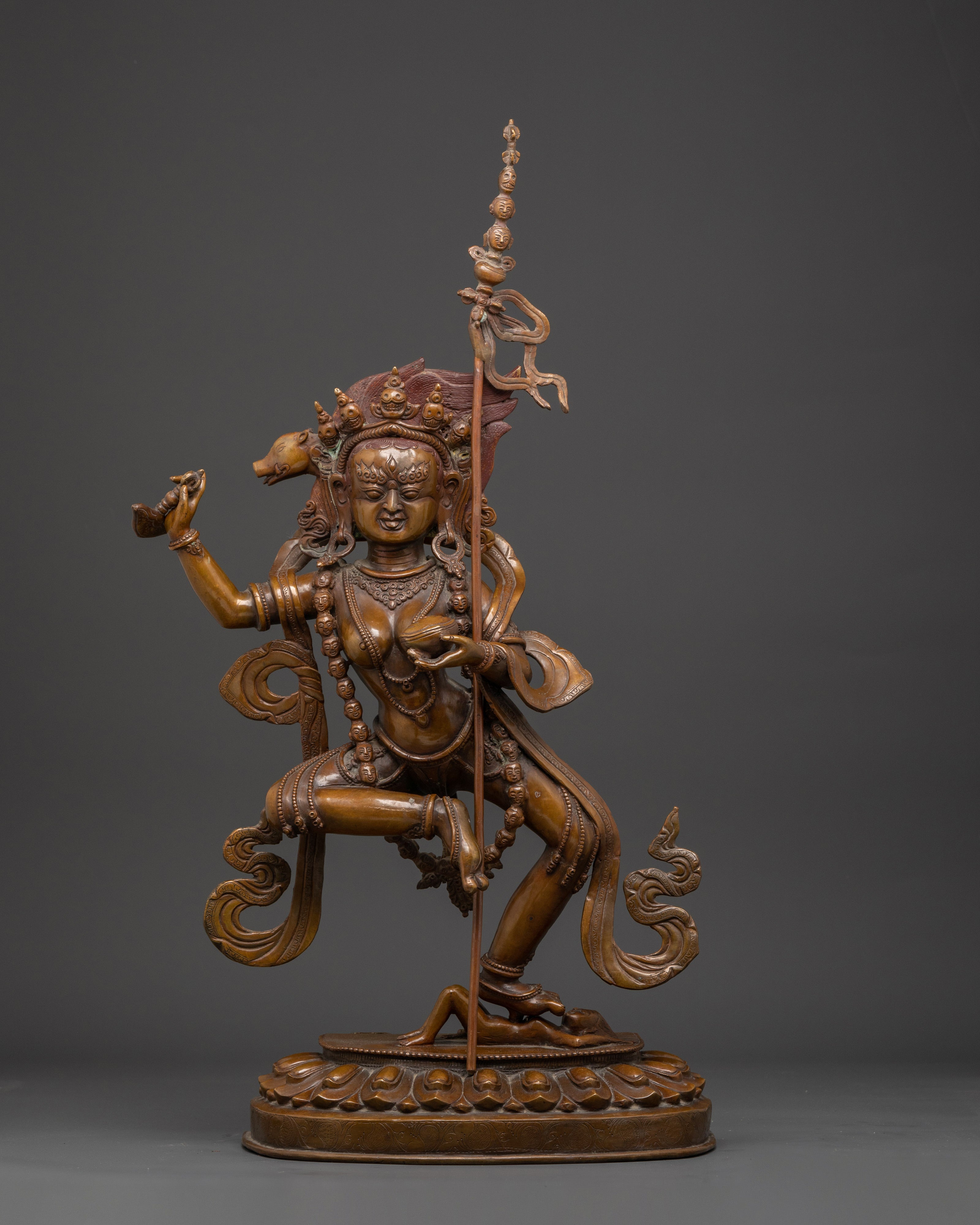 Dorje Phagmo Wrathful Deity Statue | Symbol of Resilience and Spiritual Strength