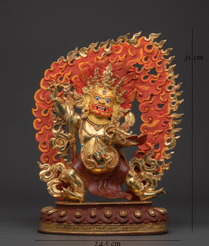 Tibetan Deity Chana Dorje Statue | Sculpture for Strength, Protection, and Empowerment