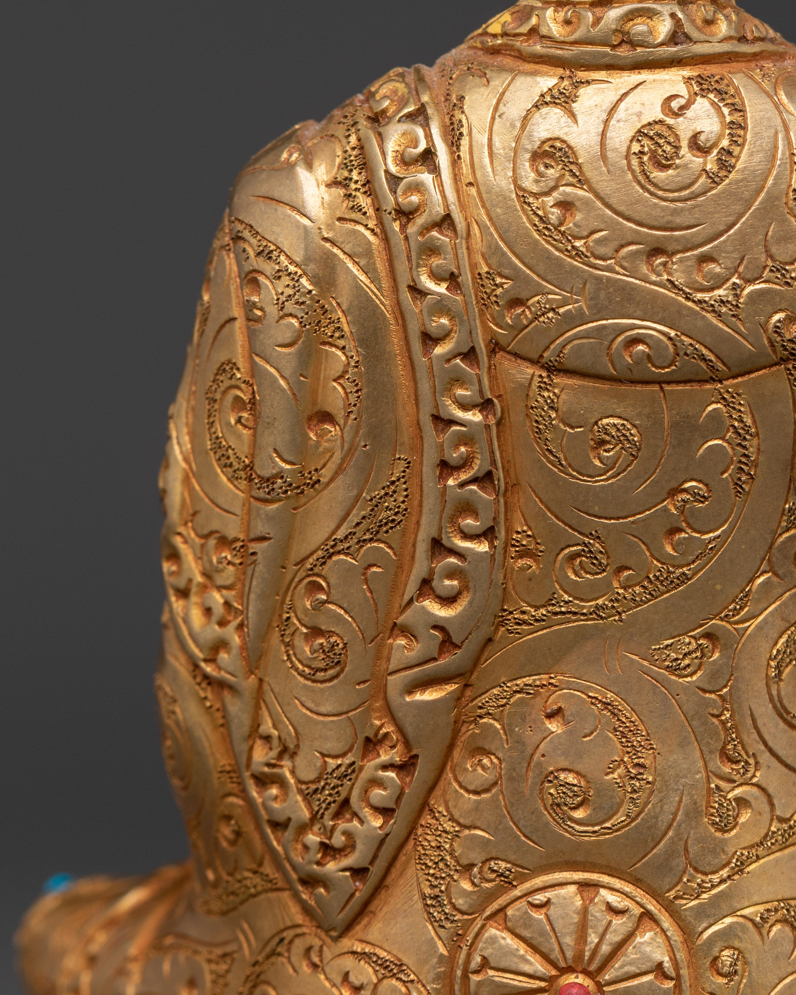 Himalayan Shakyamuni Buddha Statue | Handcrafted Gold-Plated Buddhist Figure