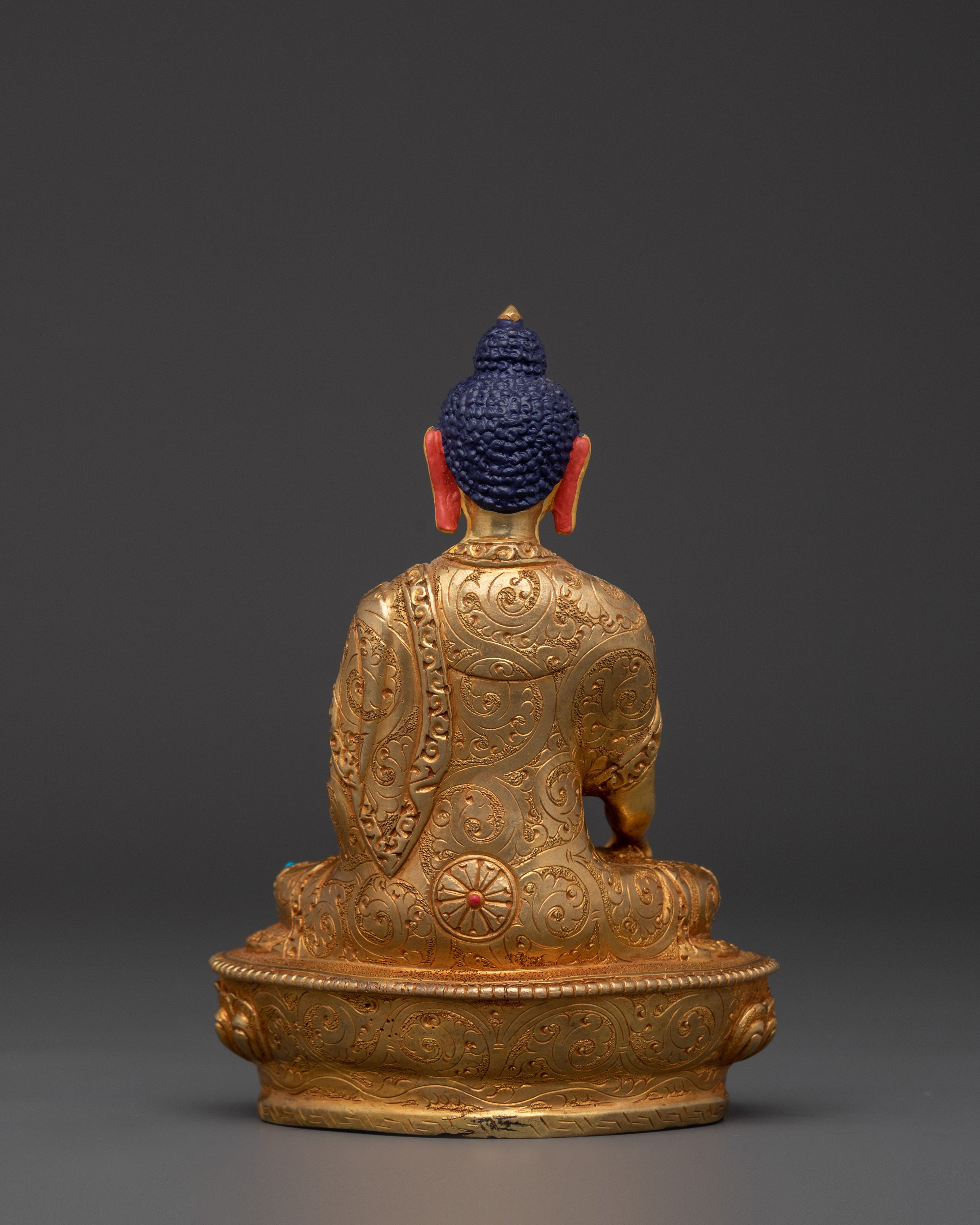 Himalayan Shakyamuni Buddha Statue | Handcrafted Gold-Plated Buddhist Figure