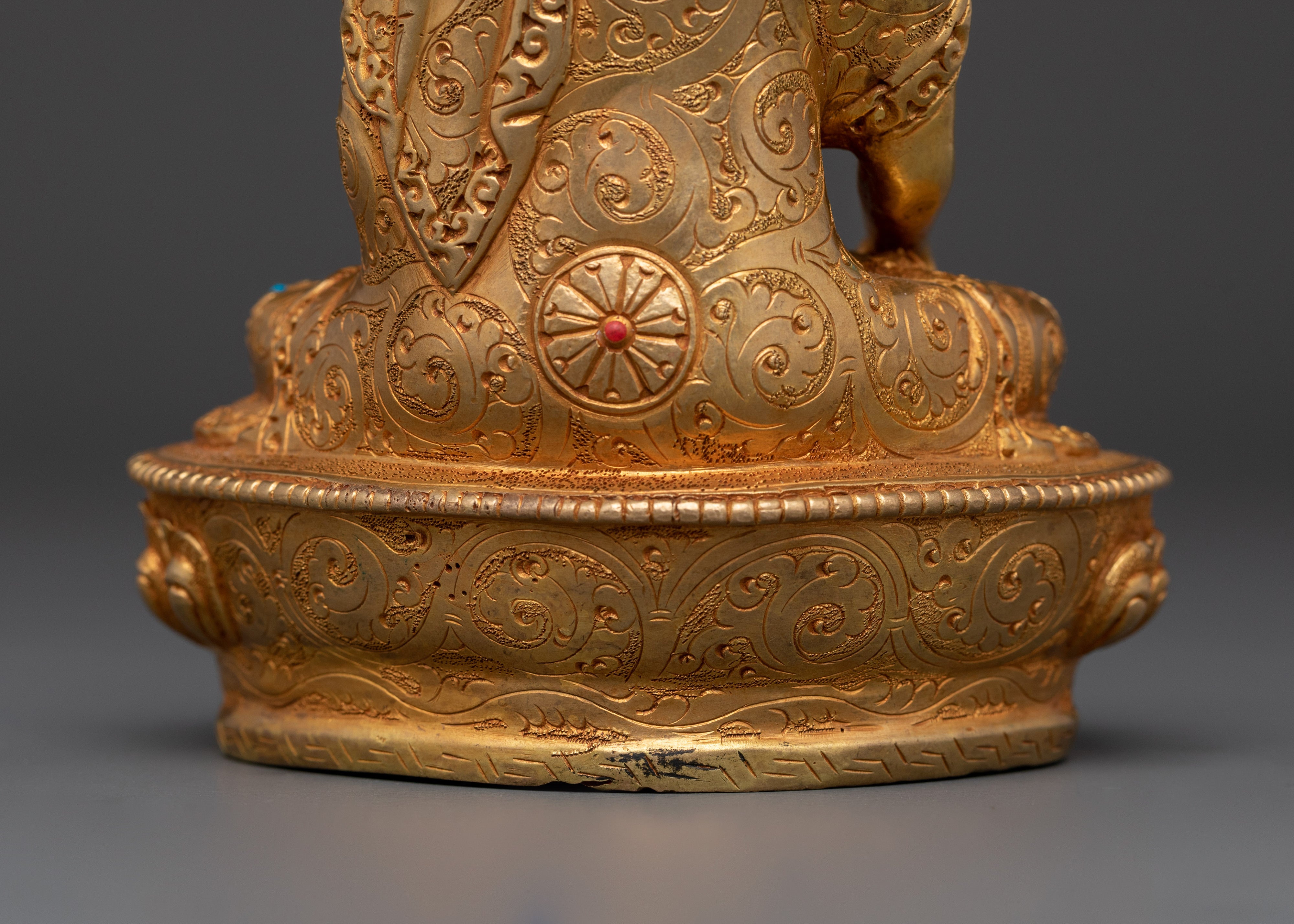 Himalayan Shakyamuni Buddha Statue | Handcrafted Gold-Plated Buddhist Figure