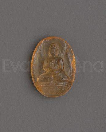  Amogasiddhi Buddha Amber Statue 