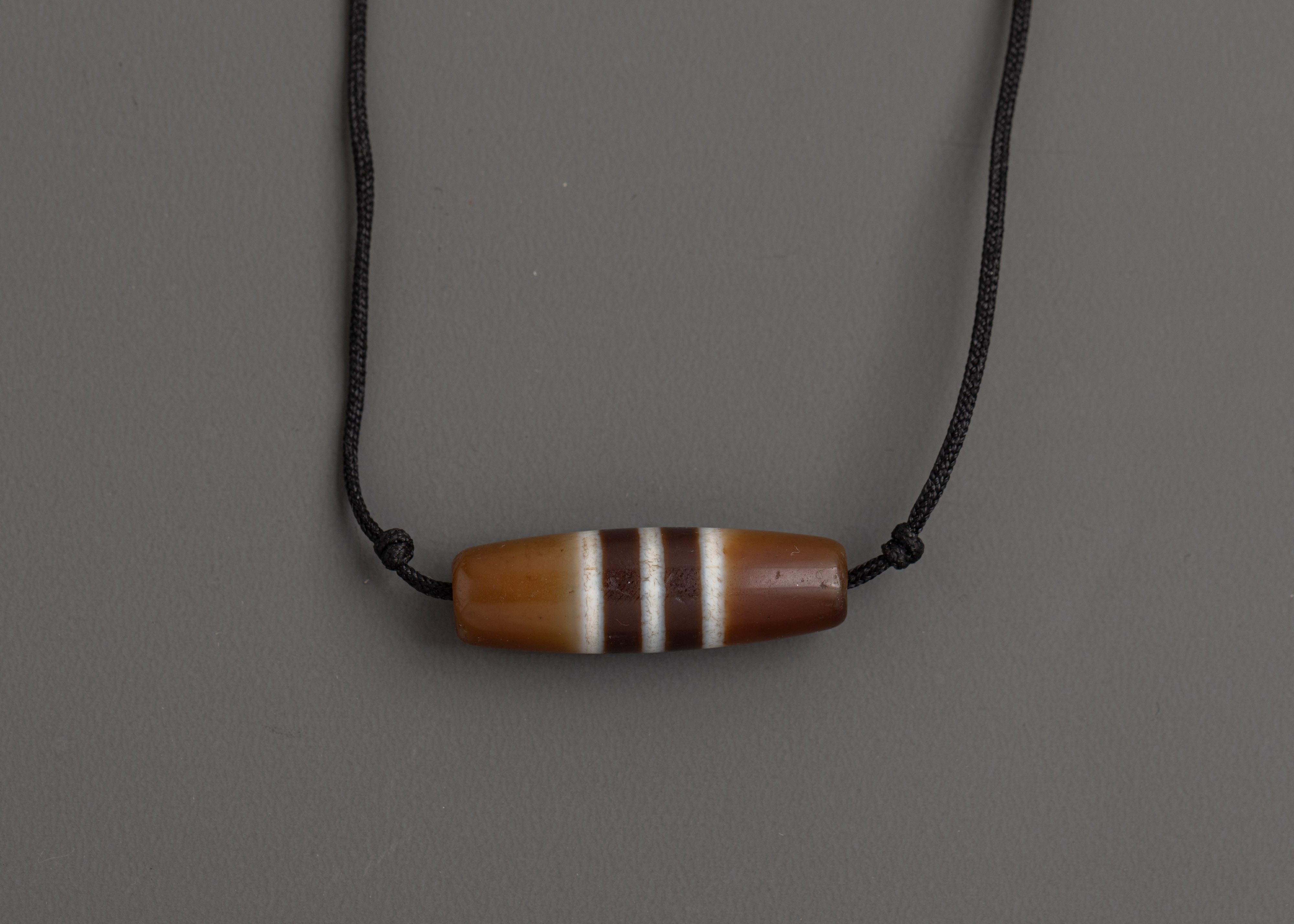 Tibetan Black and White Chong Dzi Locket | Spiritual Protection and Healing Amulet