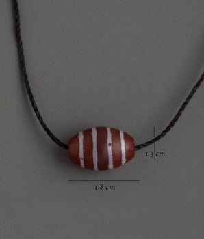 Handmade Dzi Bead Locket With Antique Chong Dzi Bead