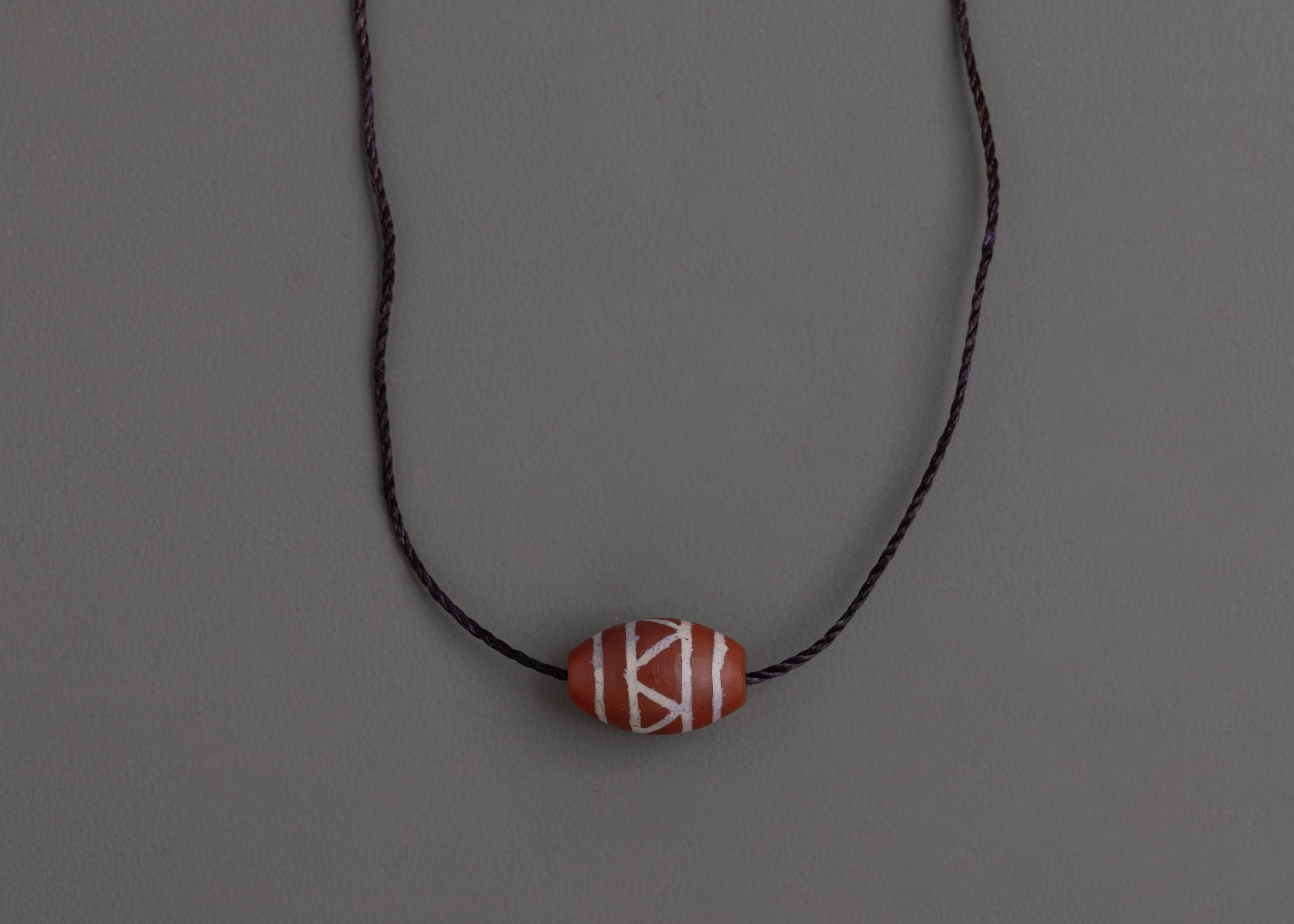 Himalayan Chong Dzi Bead Pendant | Sacred Spiritual Amulet for Protection