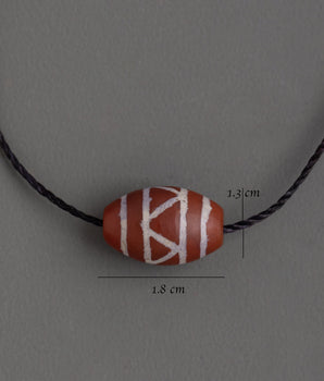 Himalayan Chong Dzi Bead Pendant | Sacred Spiritual Amulet for Protection