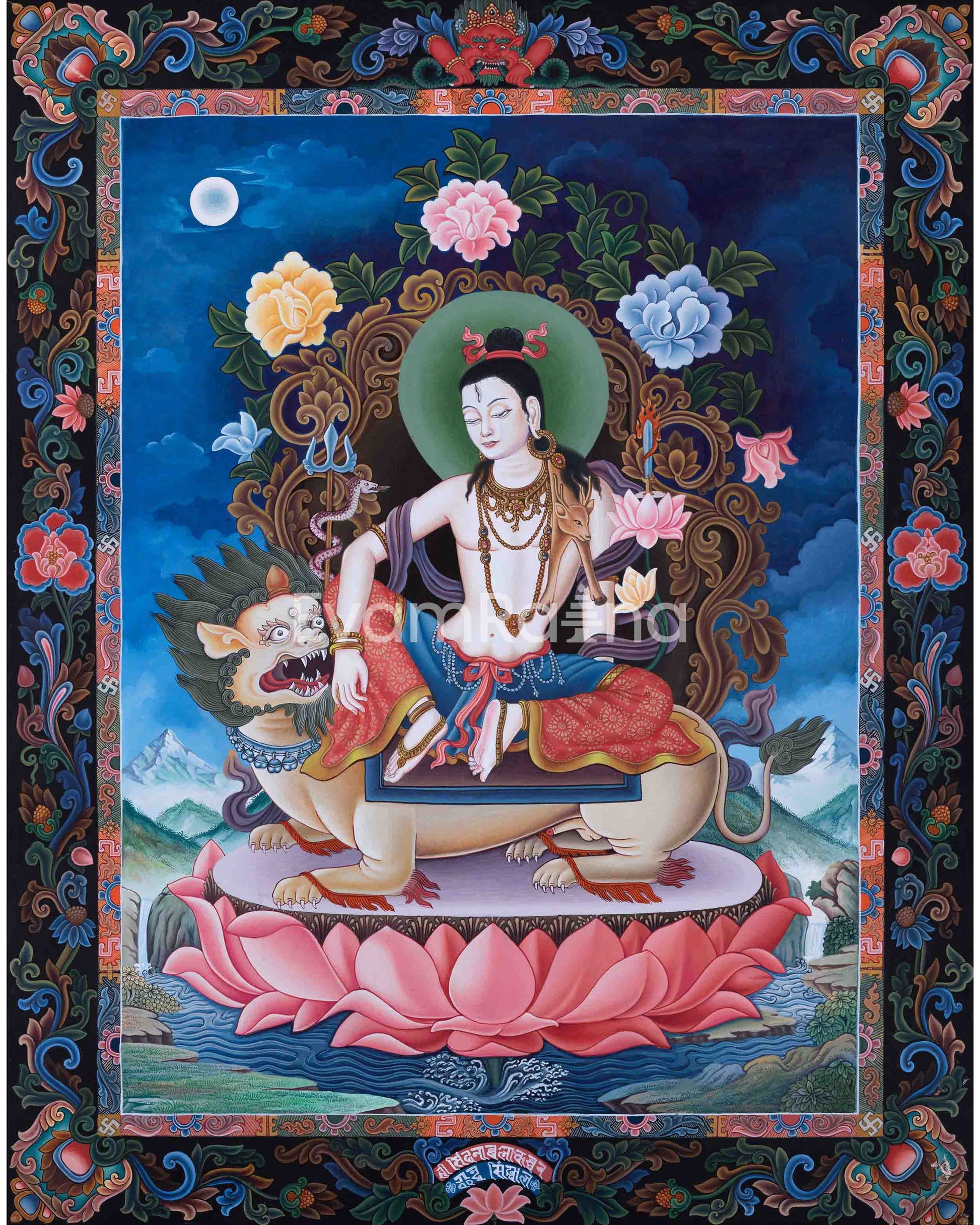 High-Quality Giclee Print To Practice Chenrezig Long Mantra