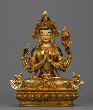 chenrezig-gold-gilded-25cm