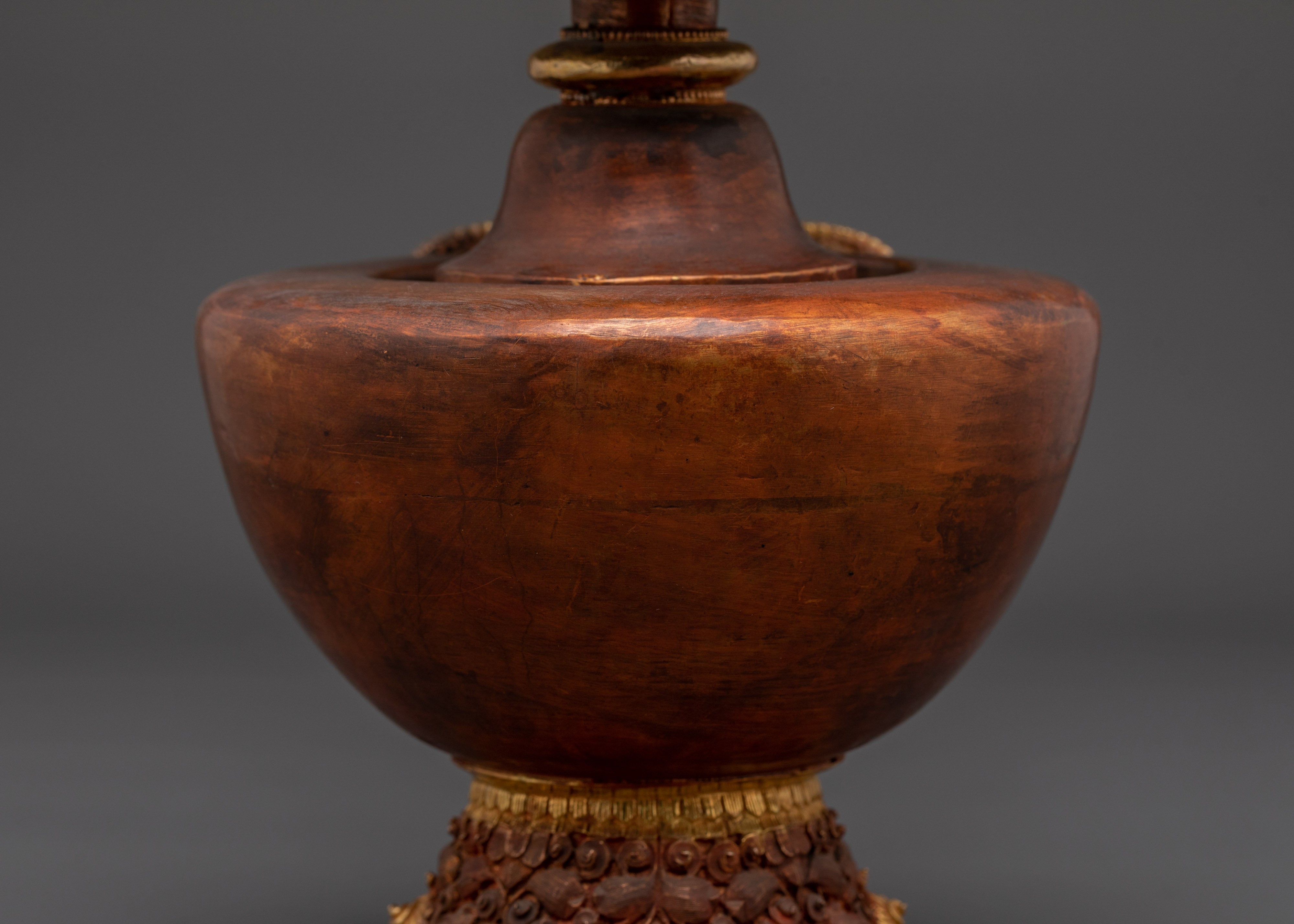 Tibetan Spiritual Offering Bhumba Ritual Vessel | Sacred Altar Decor