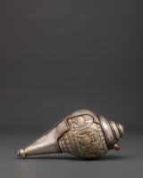 Tibetan Silver Conch Shell