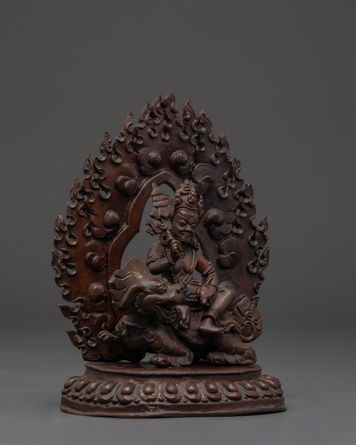 Oxidized Copper Namotshe | Sacred Tibetan Ritual Symbol