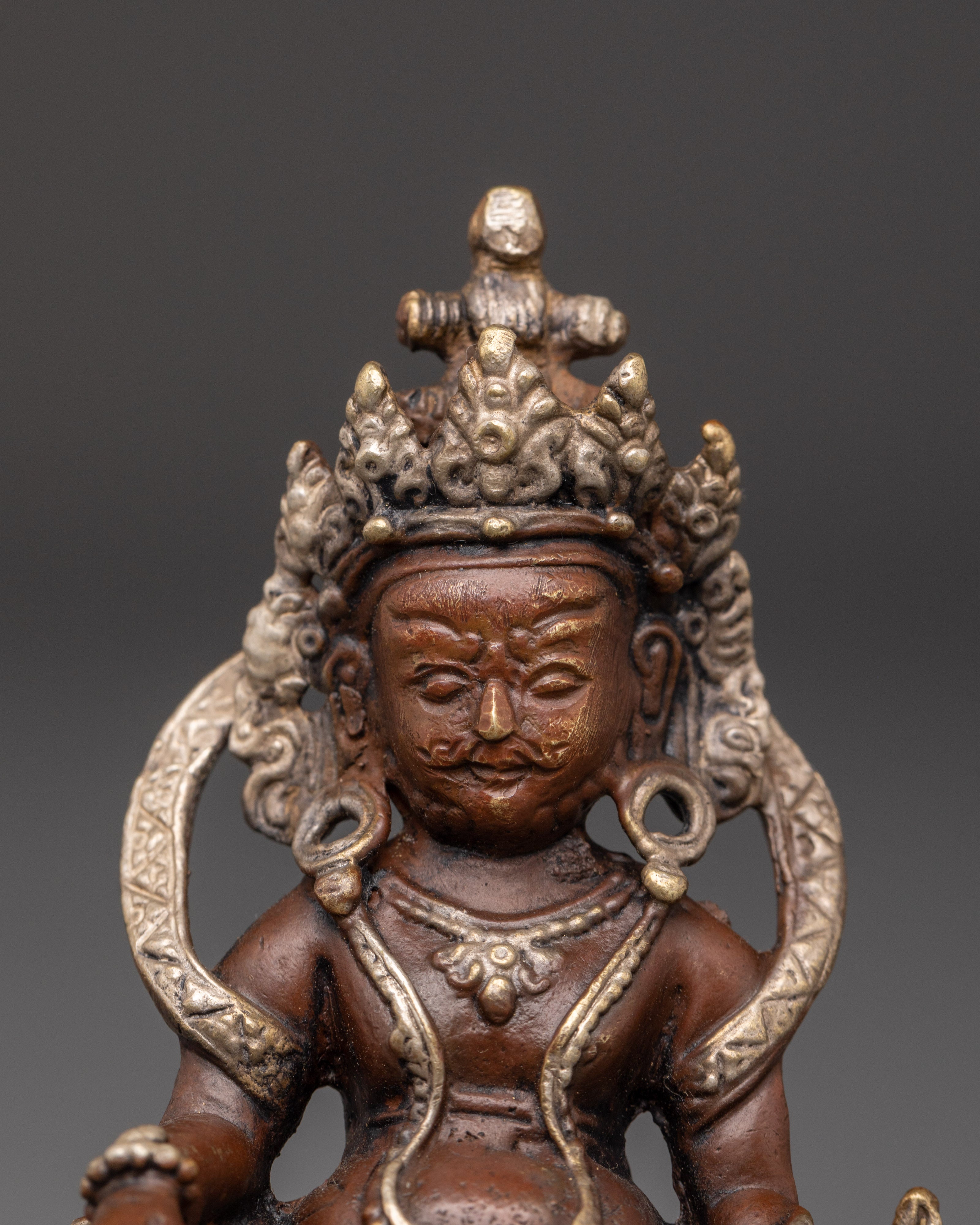 Dzambhala Prosperity and Abundance Statue | Tibetan Wealth Deity