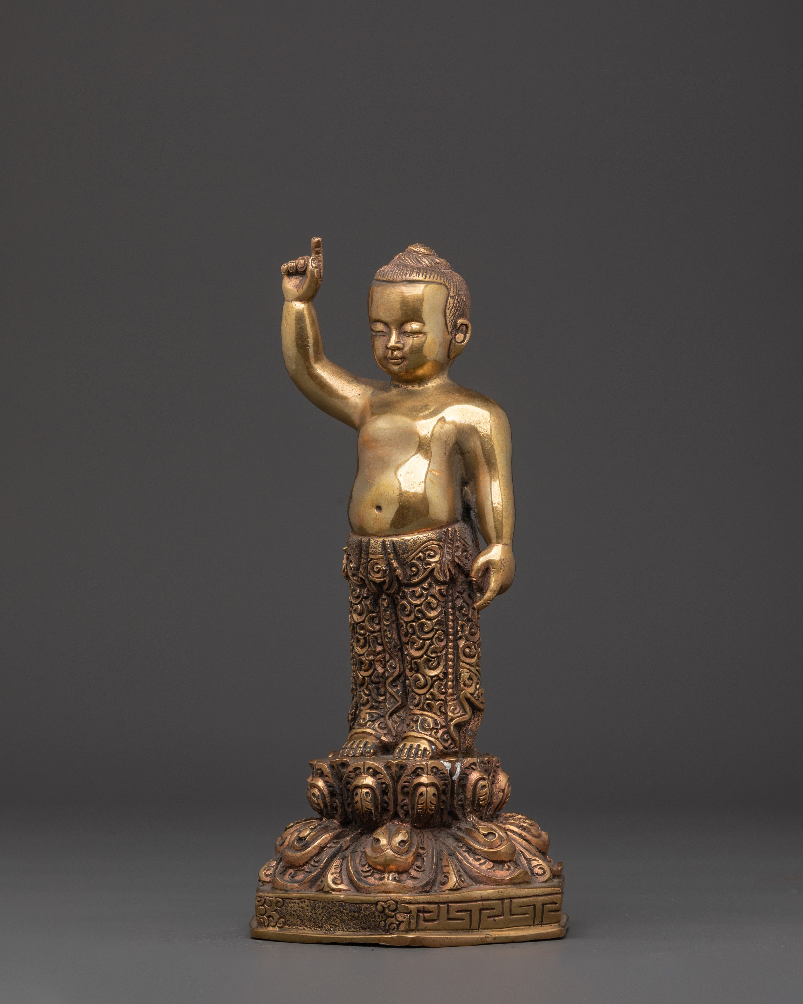 Little Buddha Brass Statue | A Symbol of Enlightenment and Spirituality