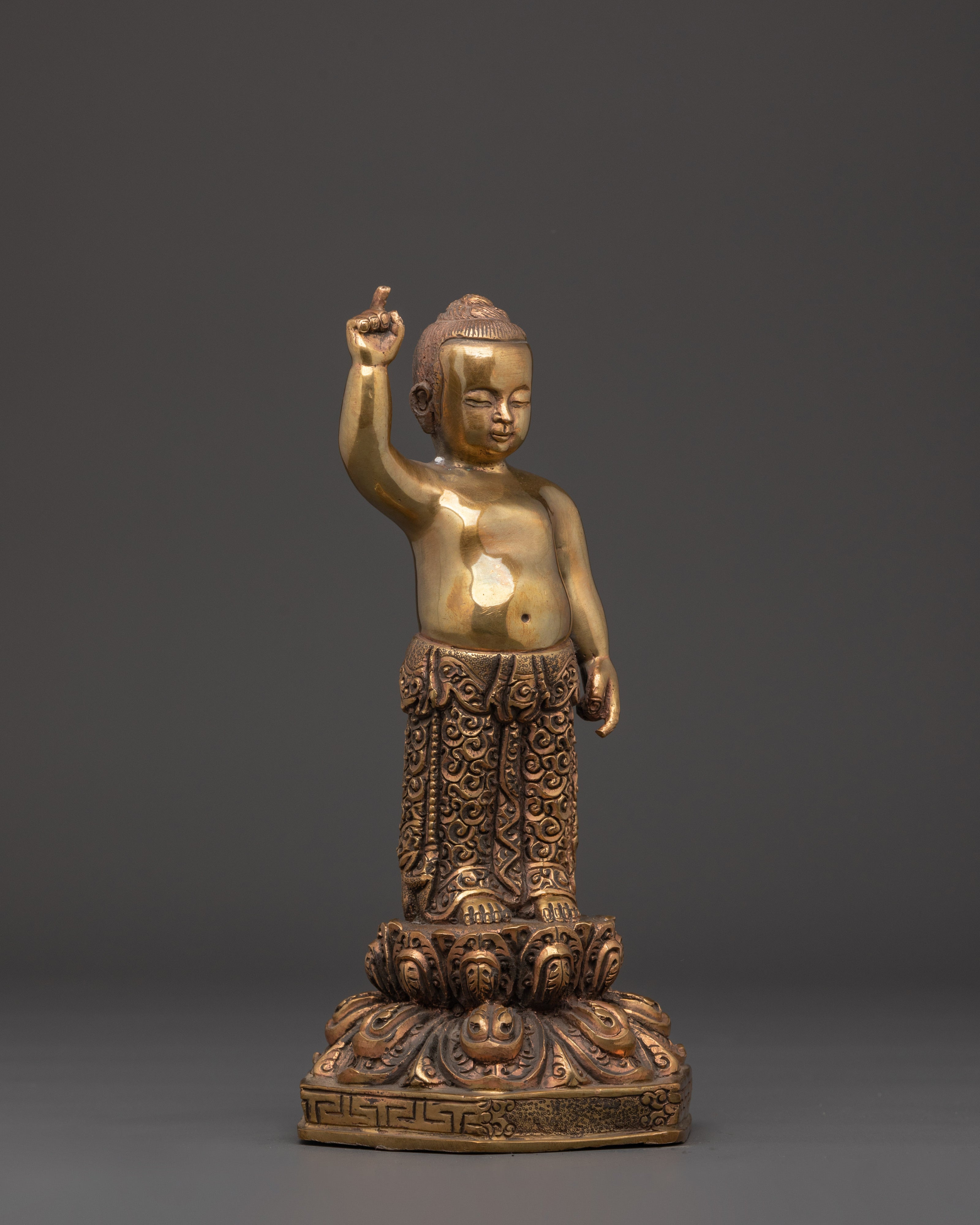Little Buddha Brass Statue | A Symbol of Enlightenment and Spirituality