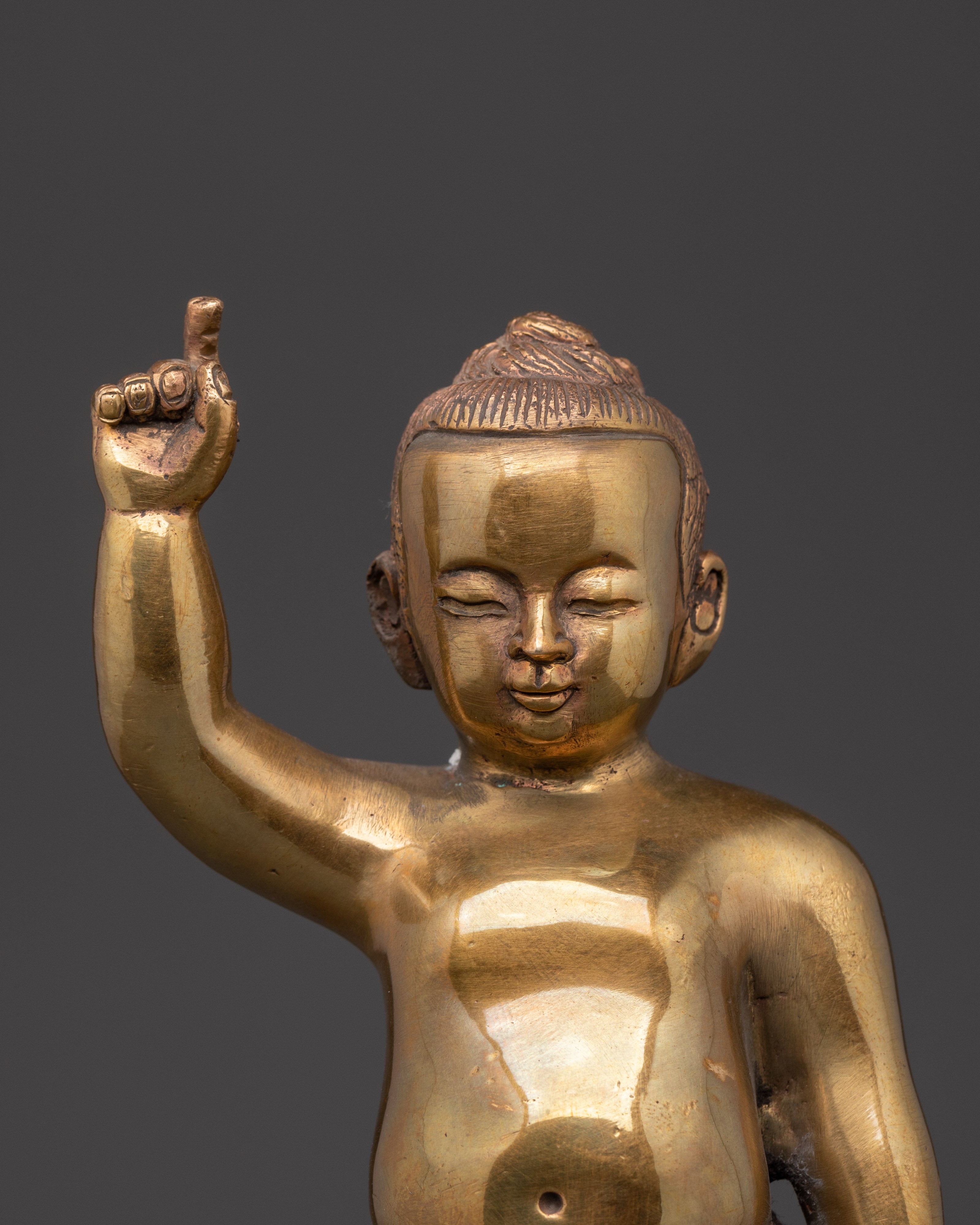 Little Buddha Brass Statue | A Symbol of Enlightenment and Spirituality