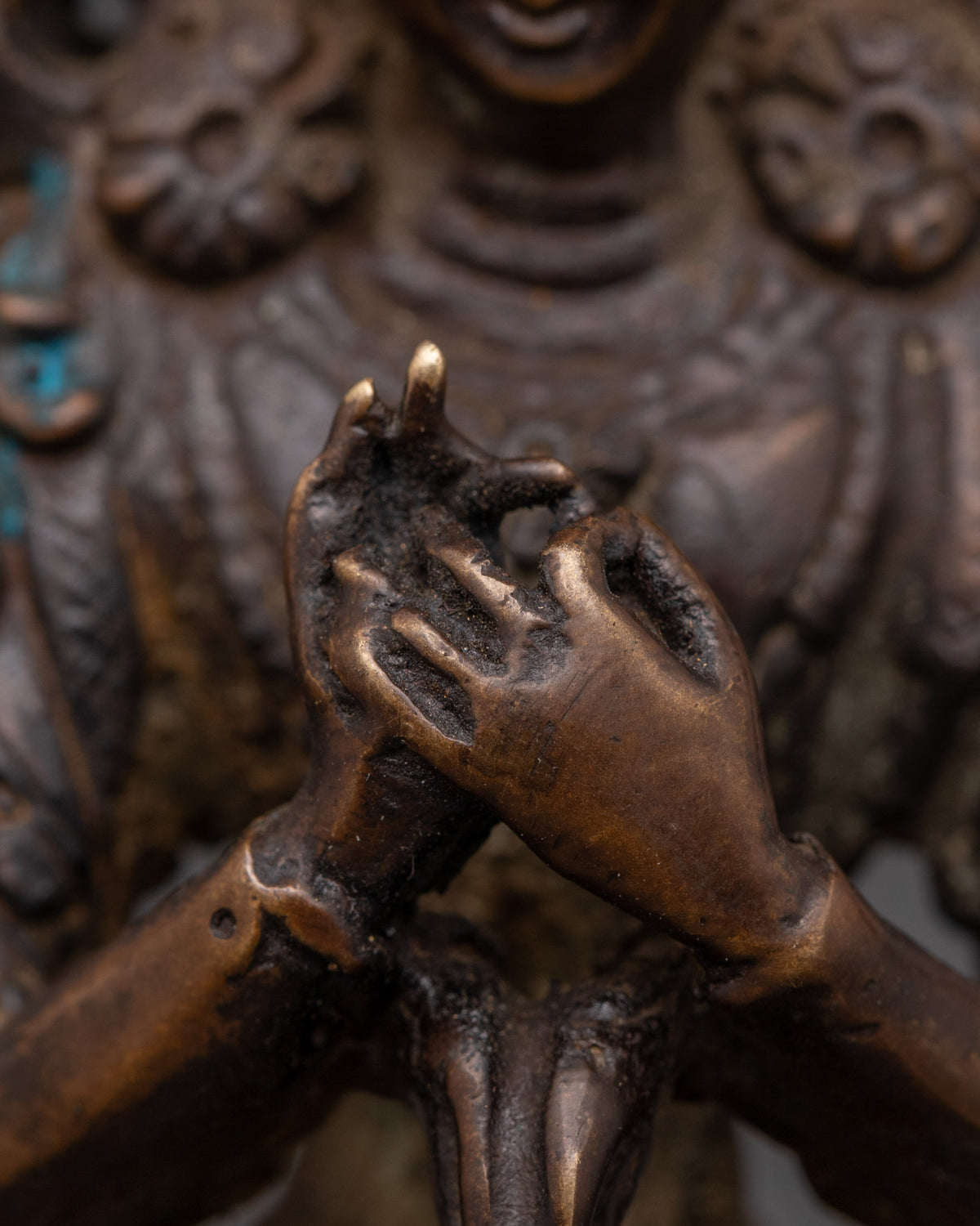 Copper Namasangiti Manjushri Statue | Tibetan Tantric Wisdom Deity