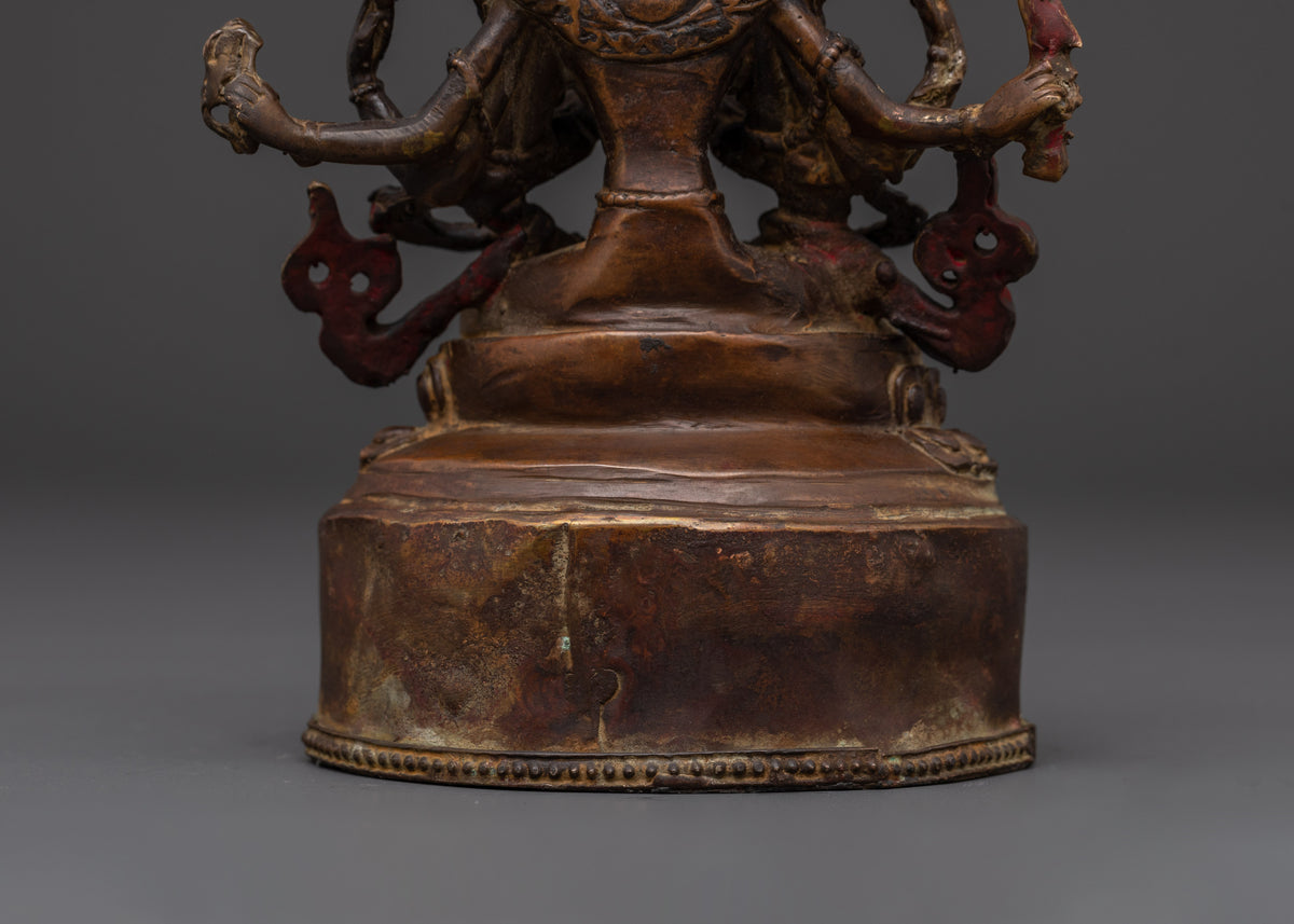 Copper Namasangiti Manjushri Statue | Tibetan Tantric Wisdom Deity