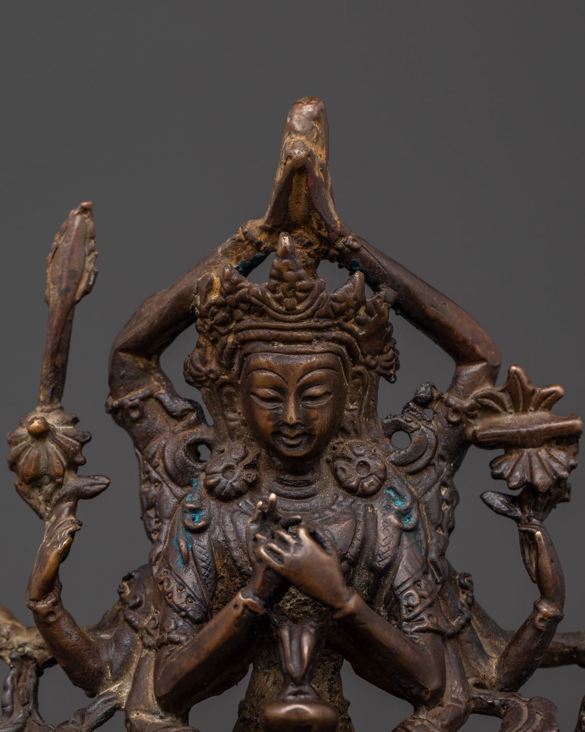 Copper Namasangiti Manjushri Statue | Tibetan Tantric Wisdom Deity