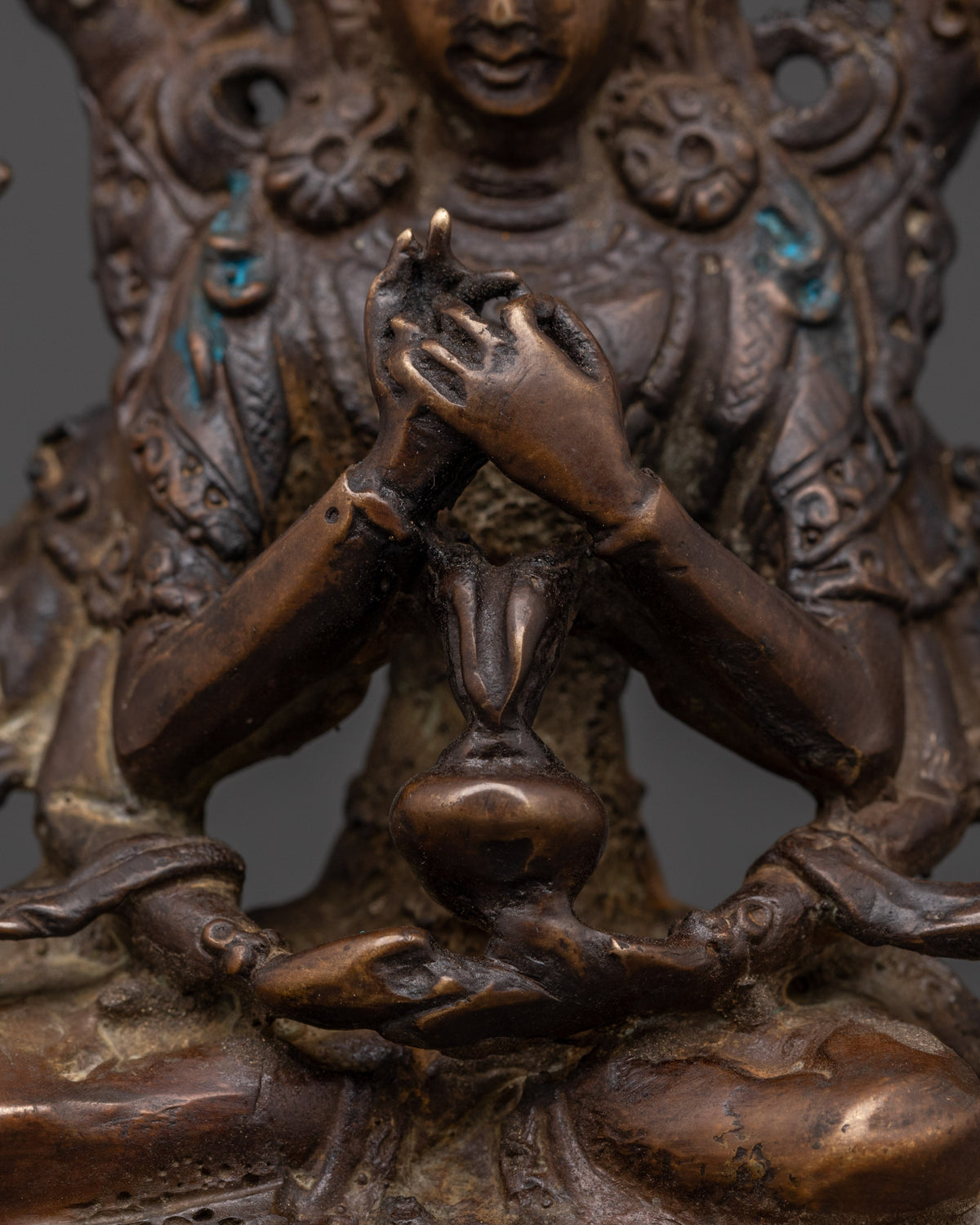 Copper Namasangiti Manjushri Statue | Tibetan Tantric Wisdom Deity