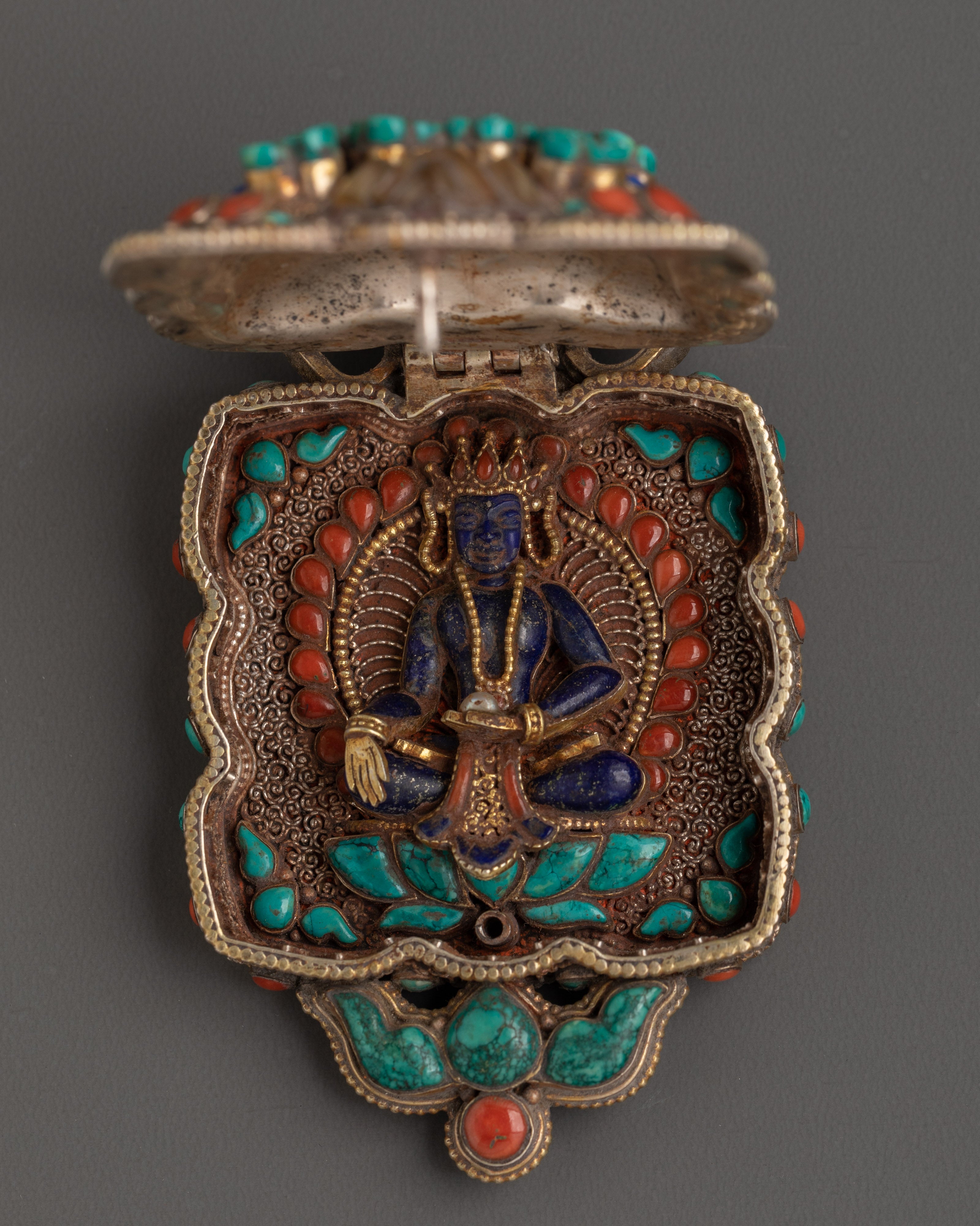 Handmade Tibetan Ghau Box | Buddhist Prayer and Protection