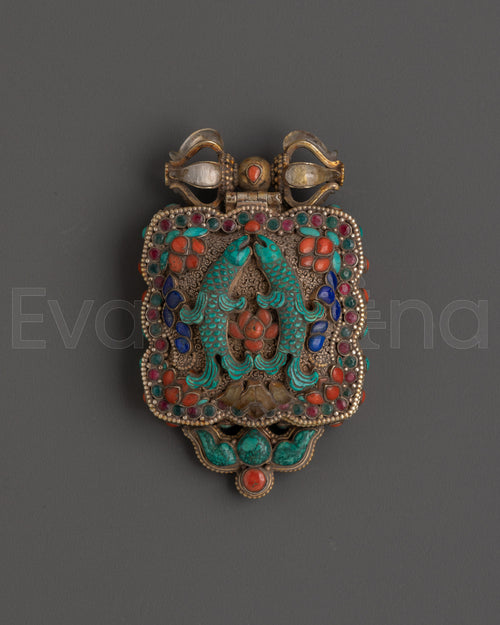 Handmade Tibetan Ghau Box | Buddhist Prayer and Protection