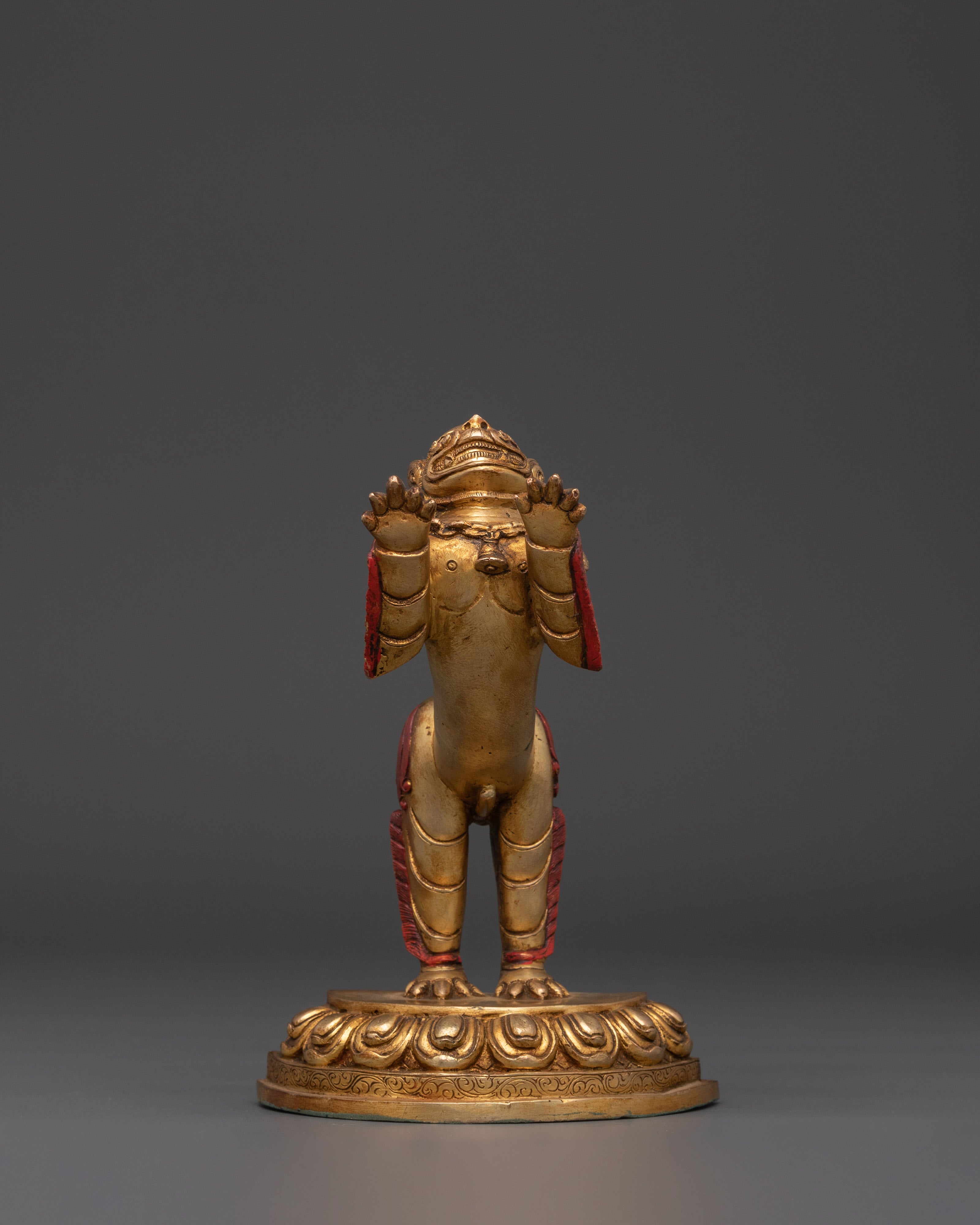 Golden Lion Statues Set | Handcrafted Copper with Gold Plating