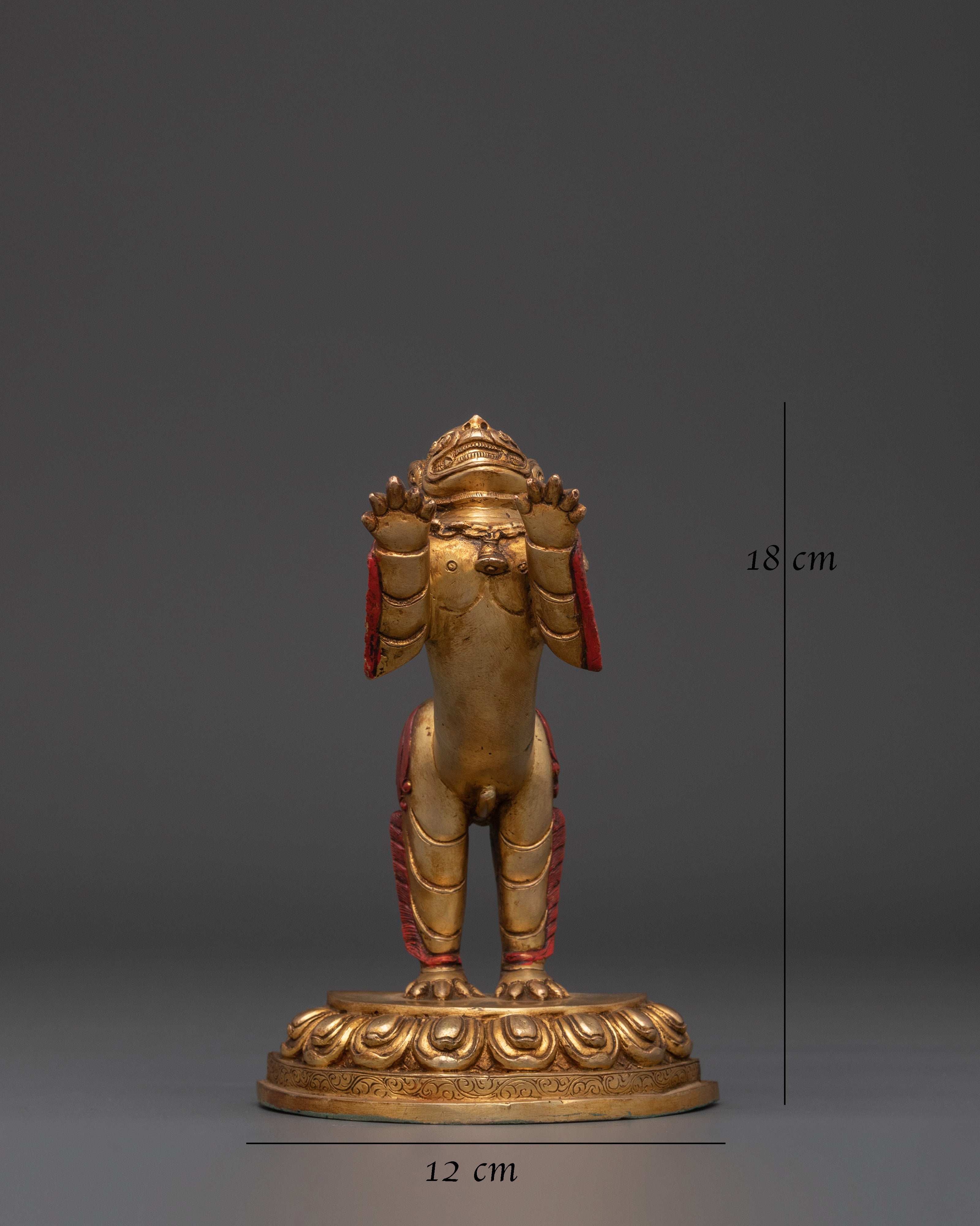 Golden Lion Statues Set | Handcrafted Copper with Gold Plating