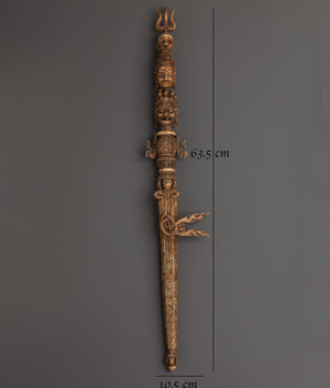 Hand-Carved Yak Bone Phurba Dagger | Ritual Tool for Meditation and Spiritual
