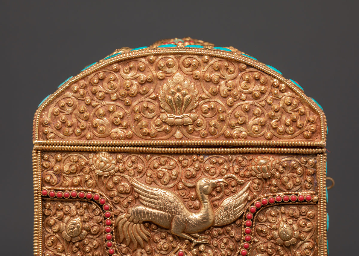 Luxury Storage Chest | Handcrafted Copper & Gold Plated Decorative Box