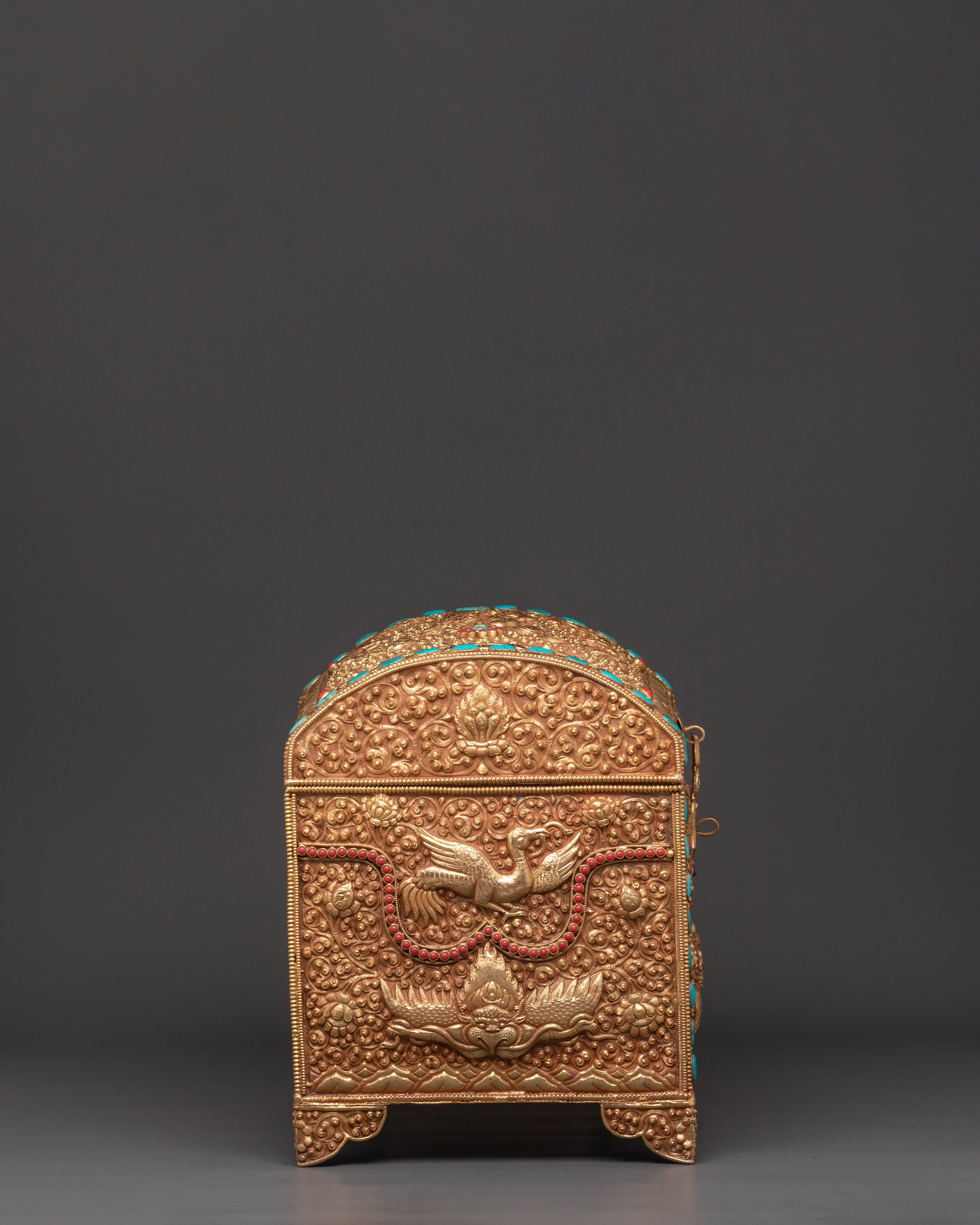 Luxury Storage Chest | Handcrafted Copper & Gold Plated Decorative Box