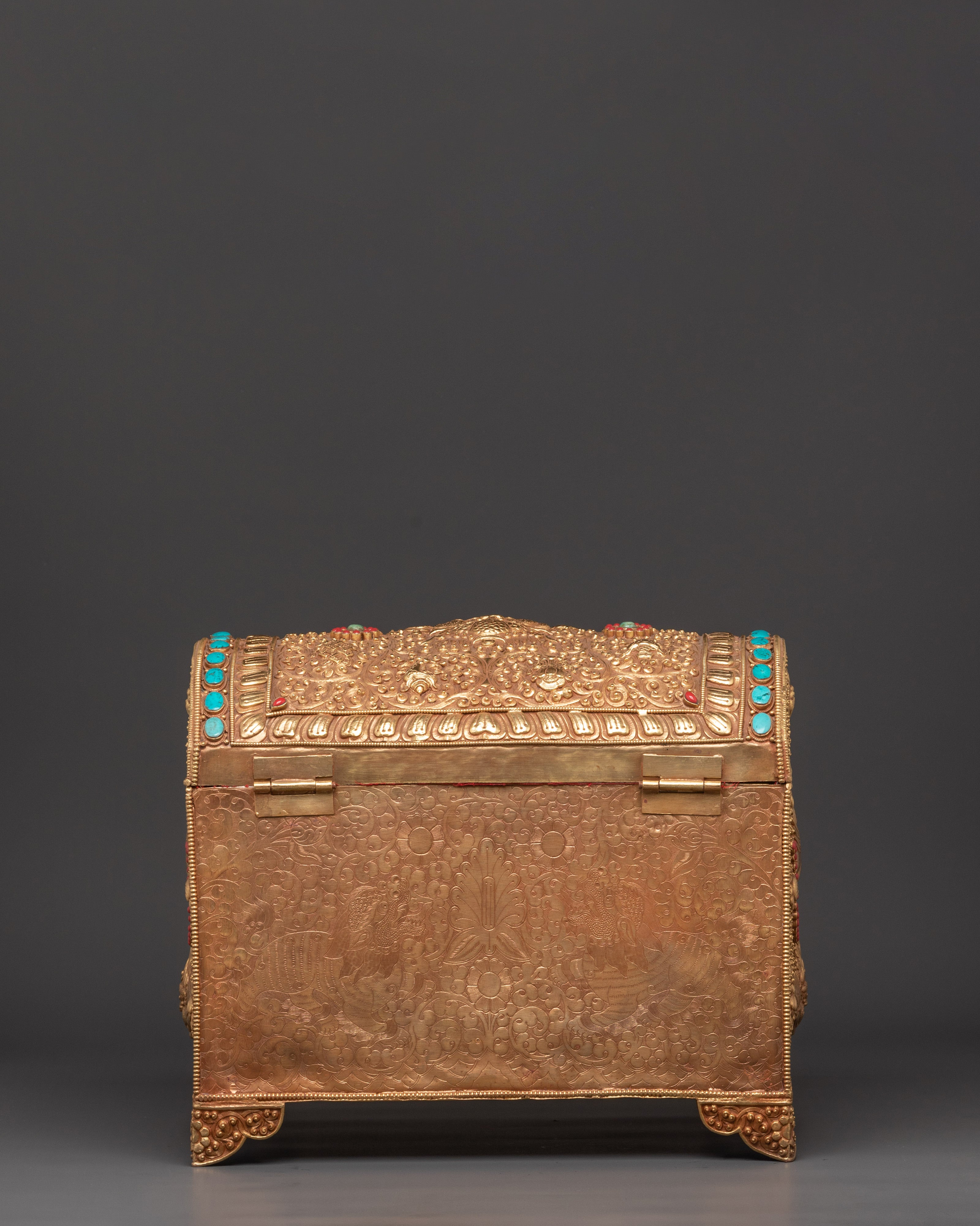 Luxury Storage Chest | Handcrafted Copper & Gold Plated Decorative Box