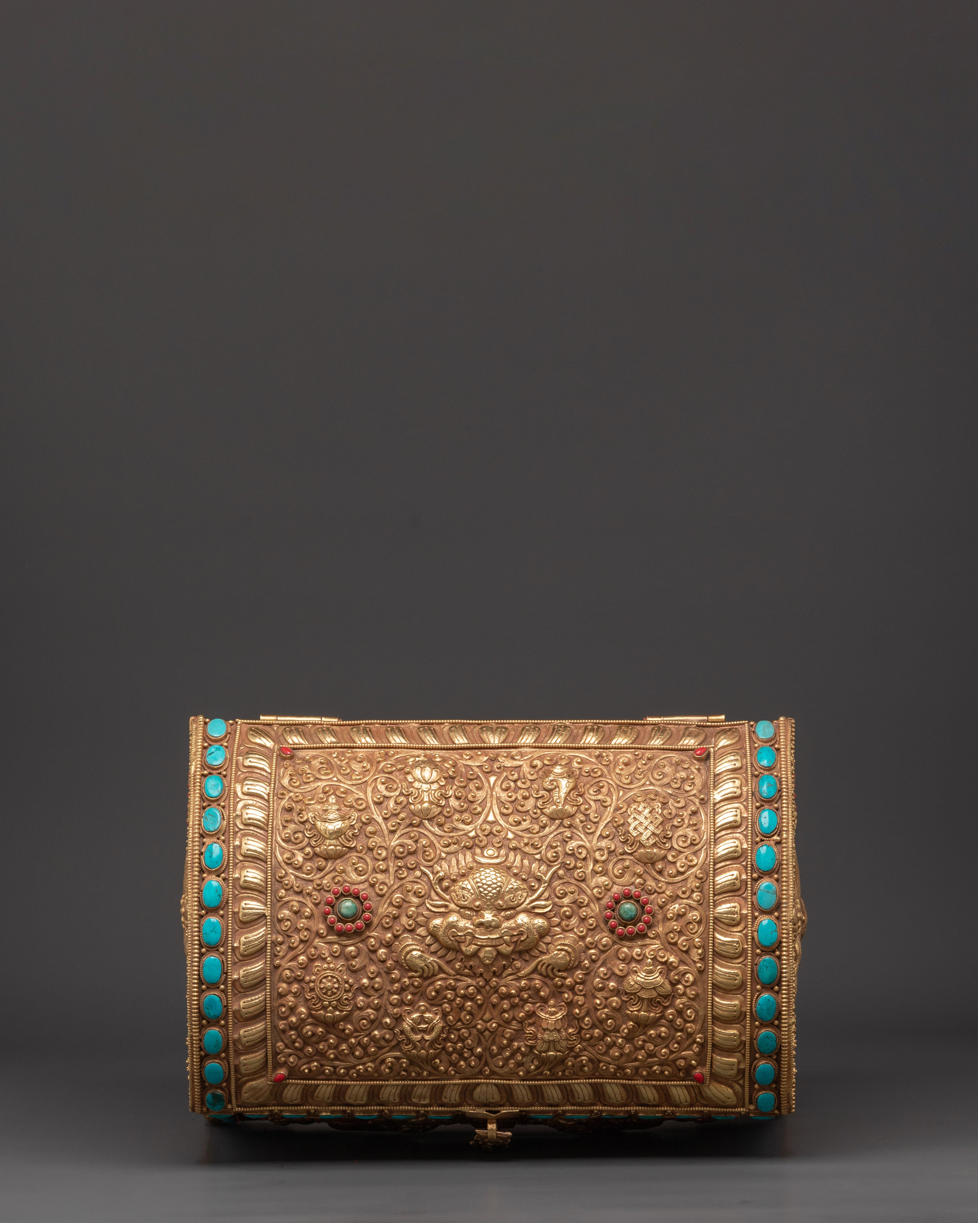 Luxury Storage Chest | Handcrafted Copper & Gold Plated Decorative Box