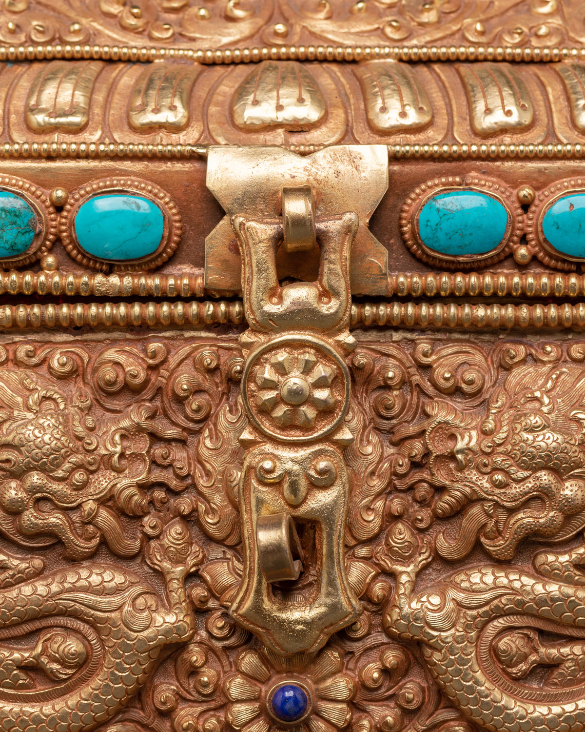Luxury Storage Chest | Handcrafted Copper & Gold Plated Decorative Box