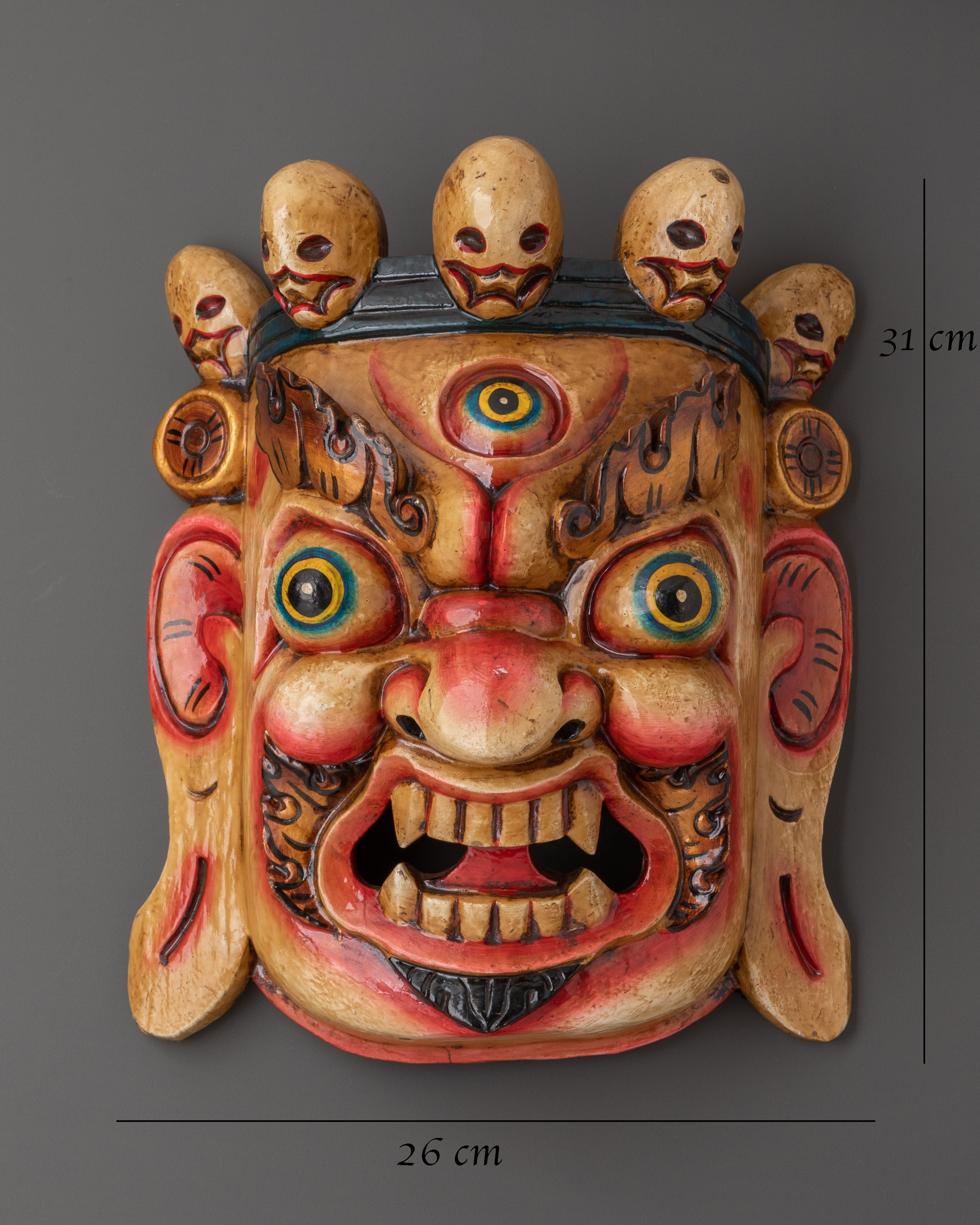 Spiritual Protector Mask Wall Hanging | Ethnic Mask Décor