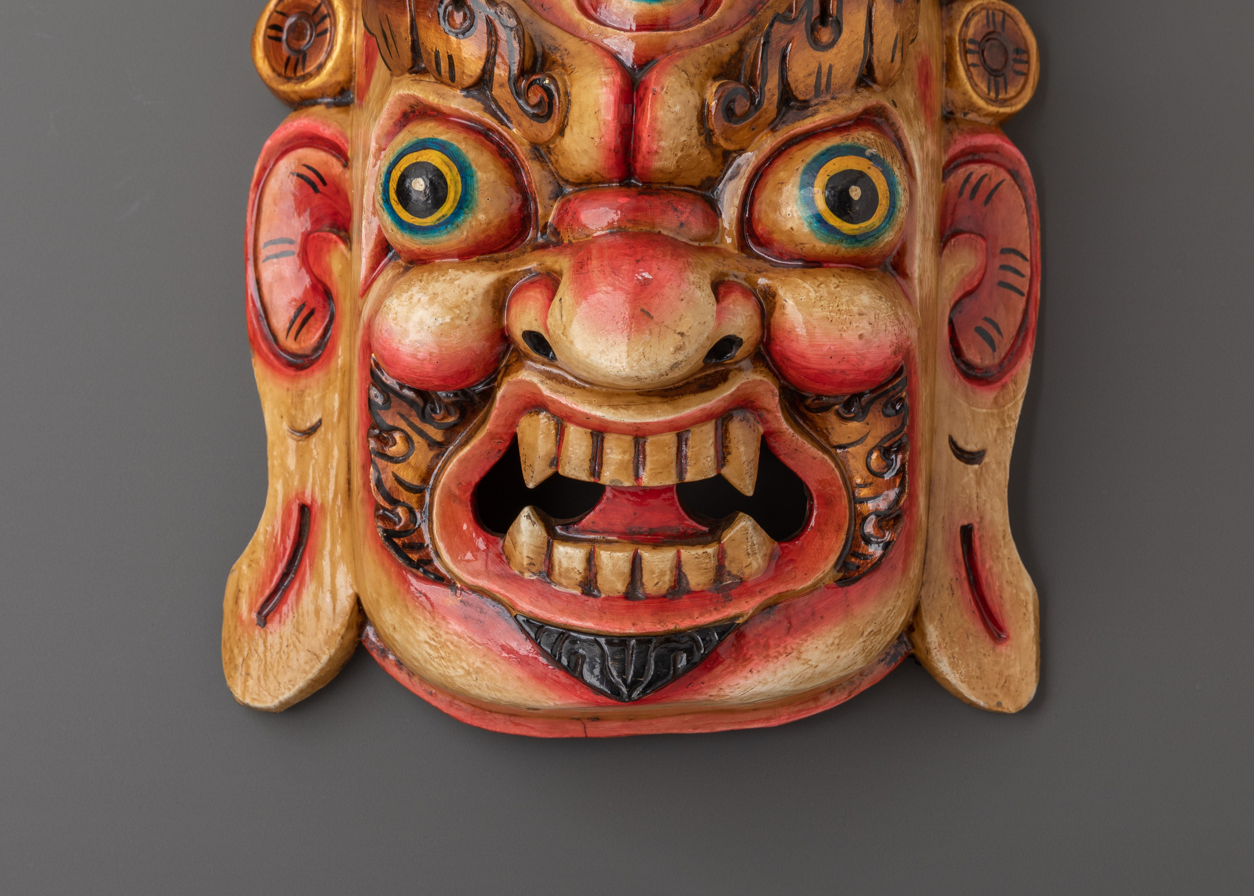 Spiritual Protector Mask Wall Hanging | Ethnic Mask Décor