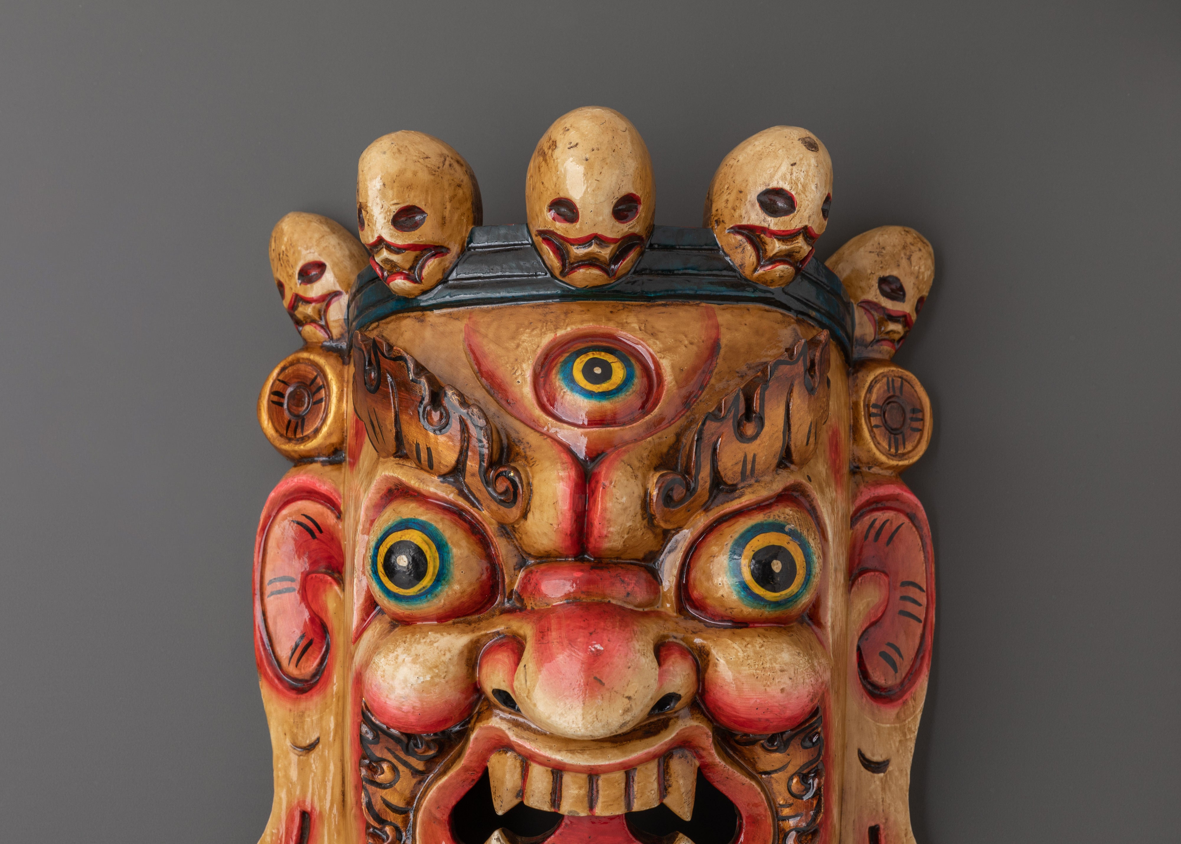 Spiritual Protector Mask Wall Hanging | Ethnic Mask Décor